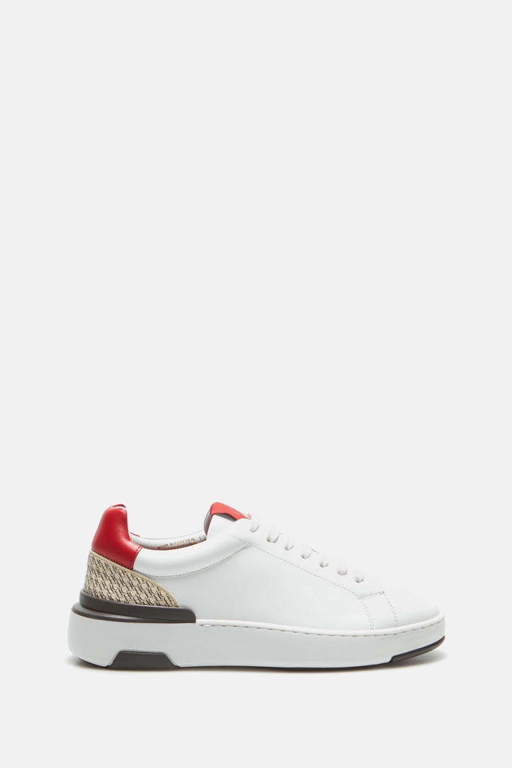 Editors Leather Sneakers with Canvas Heels