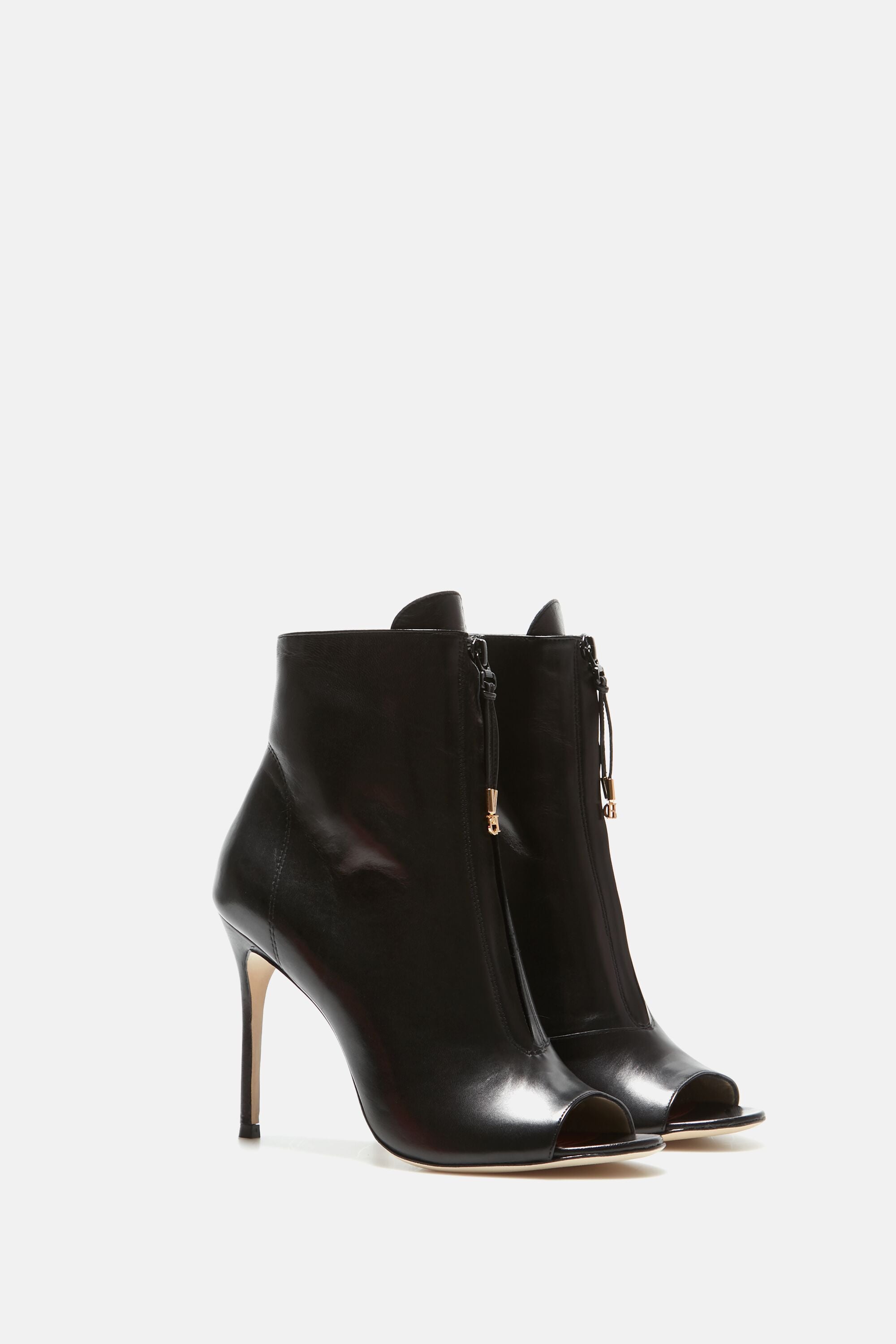 BOTÍN PEEP TOE NEGRO - Recadeo - Muy cerca de ti