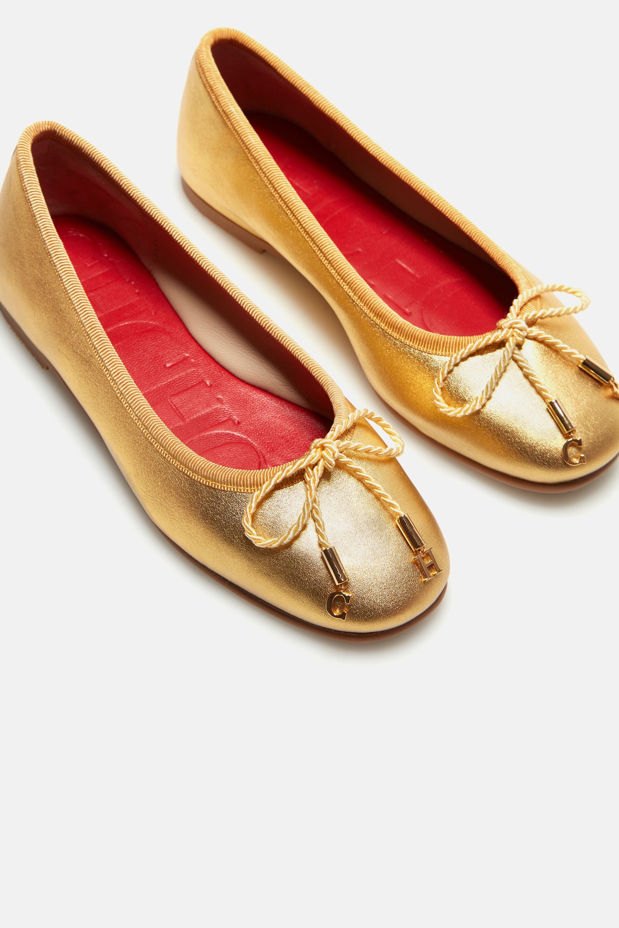 Leather ballet flats