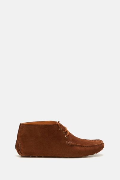 Suede ankle boots - BROWN