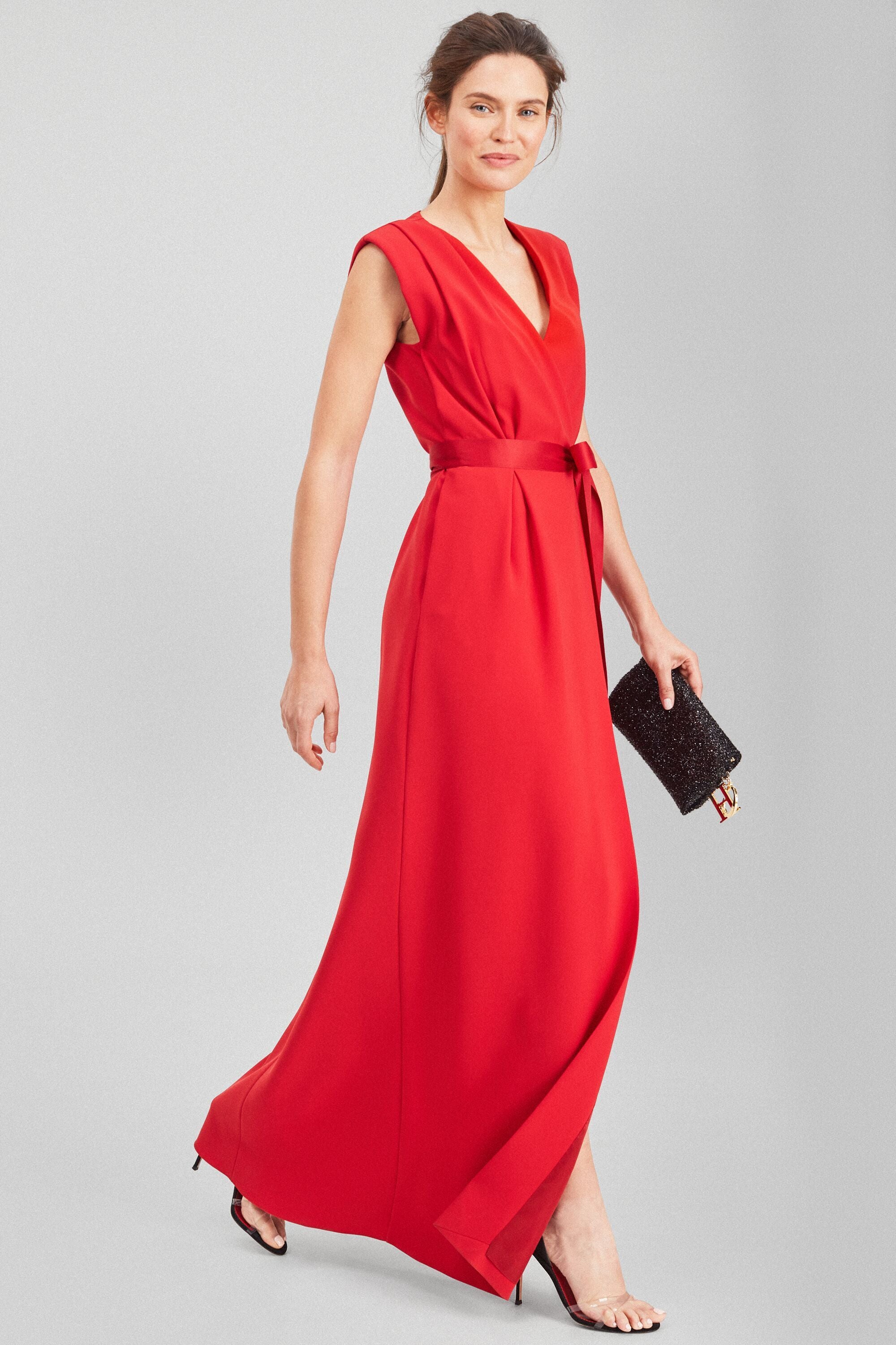 Crepe wrap dress RED - CH Carolina Herrera Germany