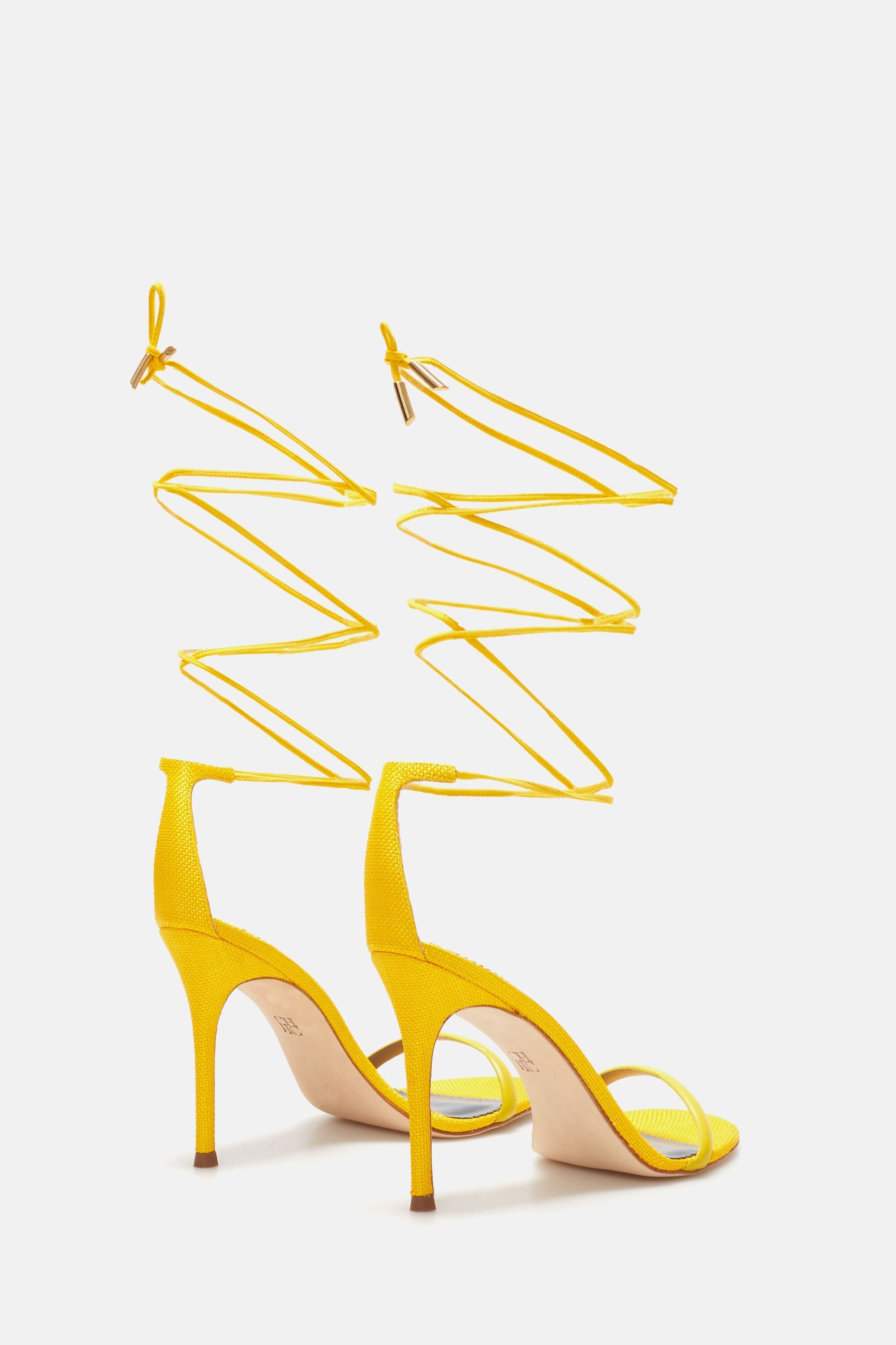 justfab yellow heels