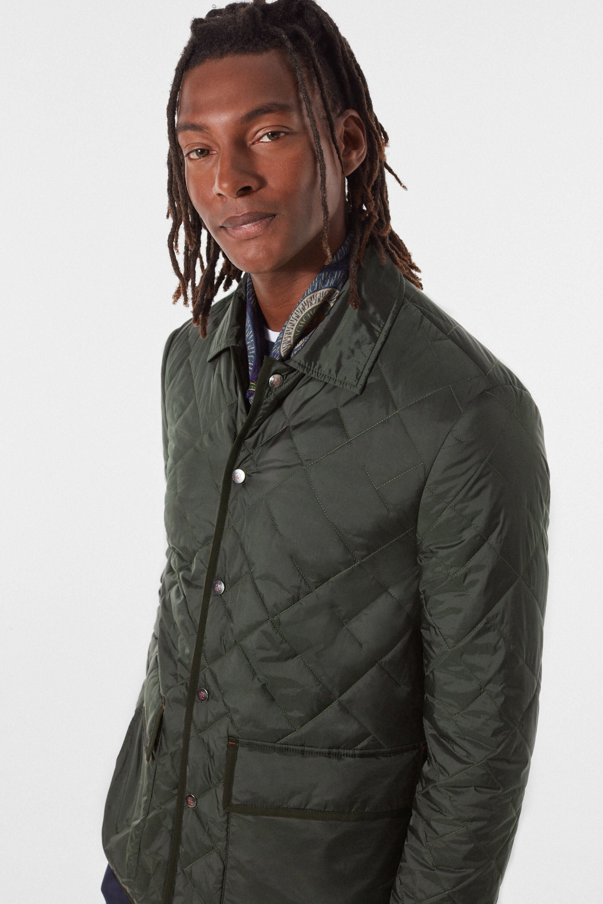 weatherproof vintage men's diamond quilted nylon jacket