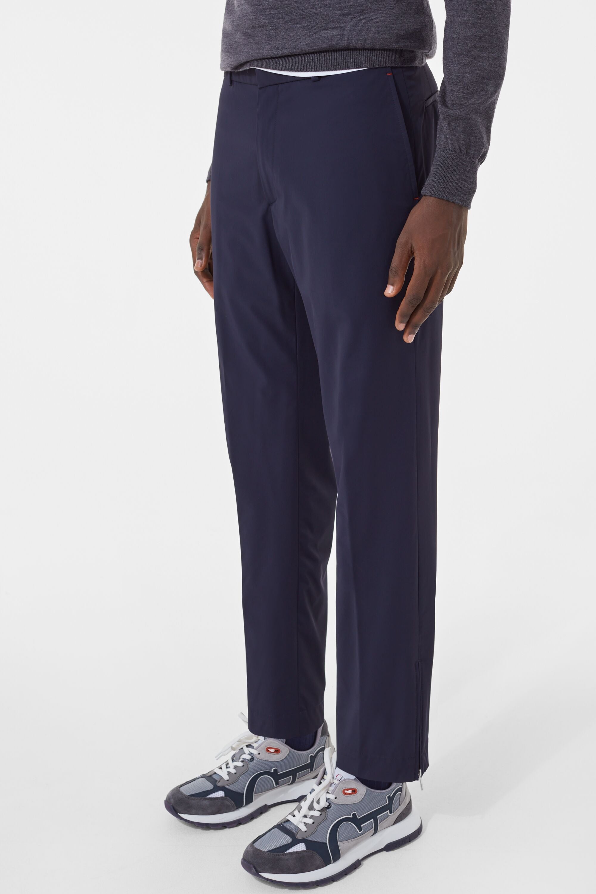 Nylon relaxed fit suit pants navy - CH Carolina Herrera United States