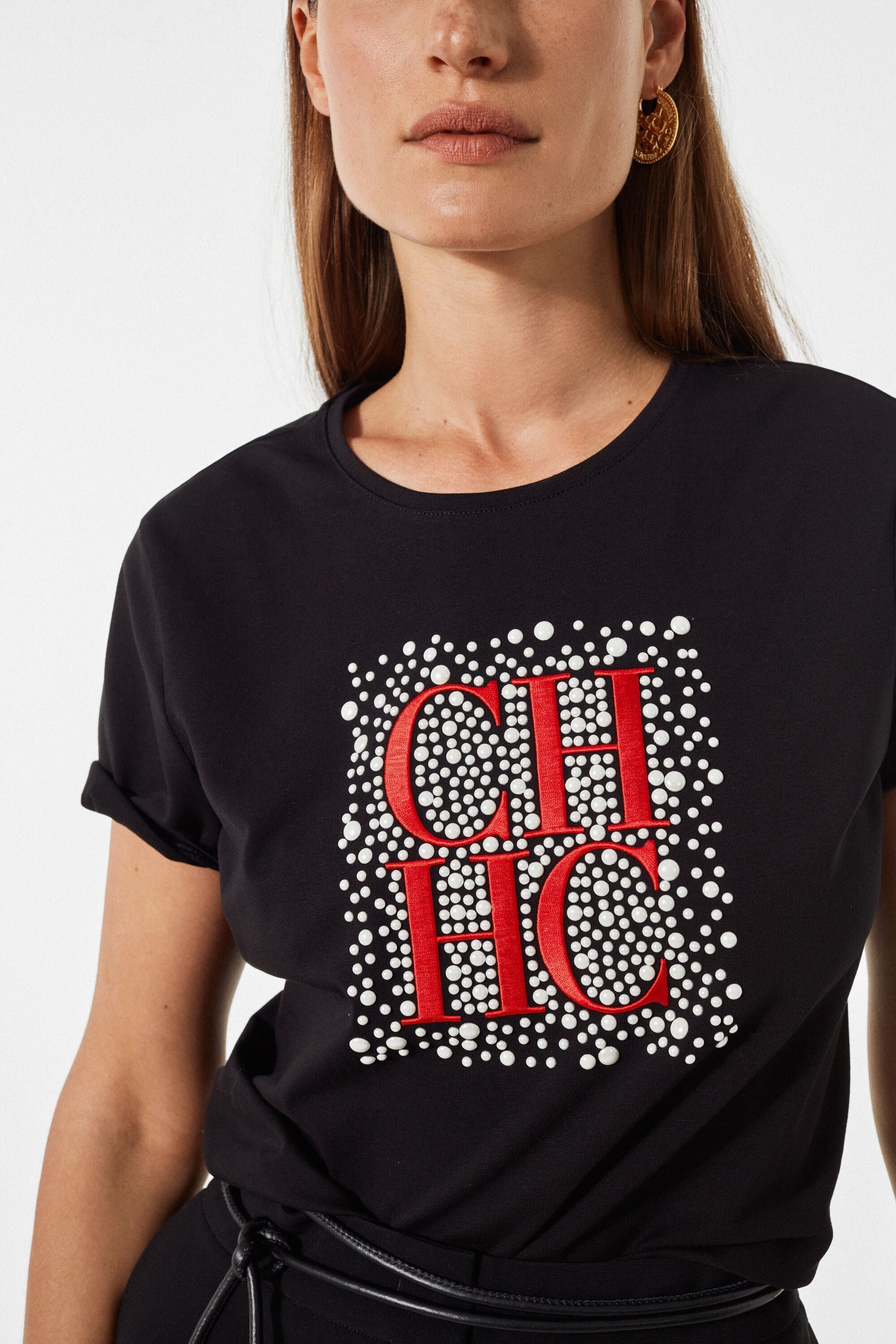 CH t-shirt with pearls