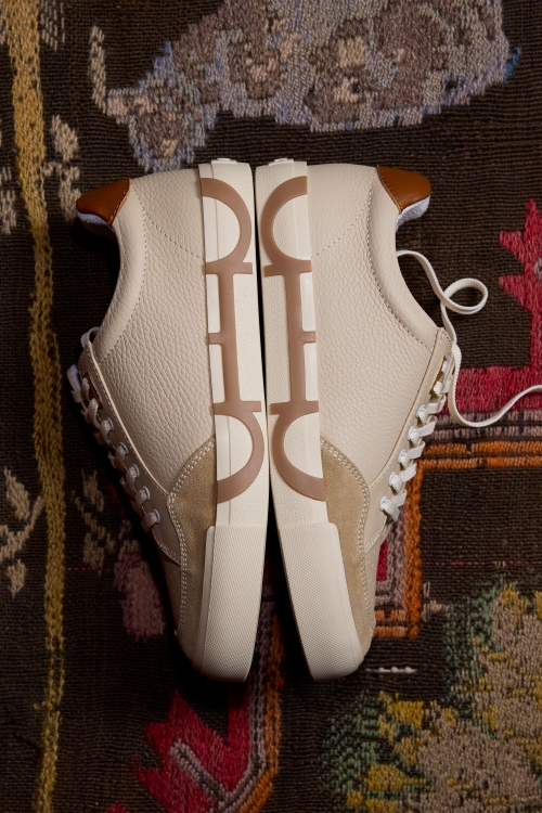 DOMA INSIGNIA LEATHER SNEAKERS