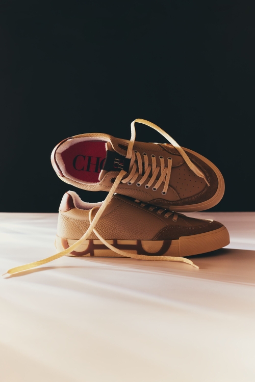 DOMA INSIGNIA LEATHER SNEAKERS