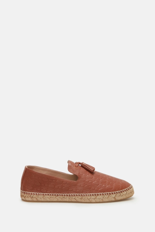 CH LEATHER ESPADRILLES WITH TASSELS