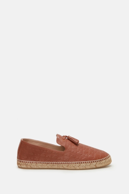 CH leather espadrilles with tassels