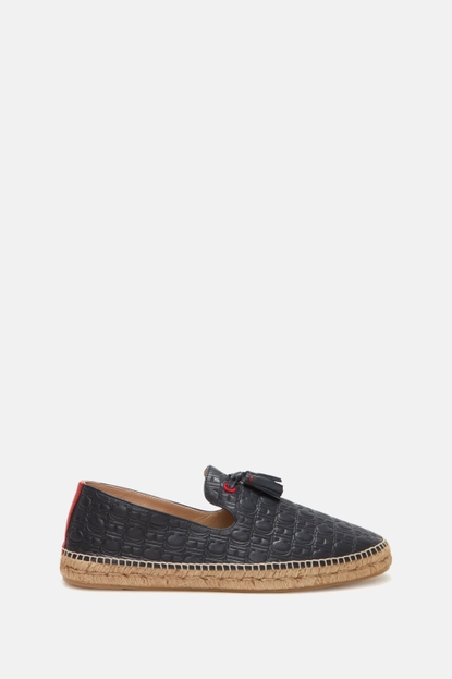 CH leather espadrilles with tassels