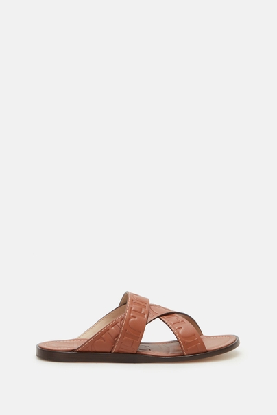 CH leather sandals - BROWN