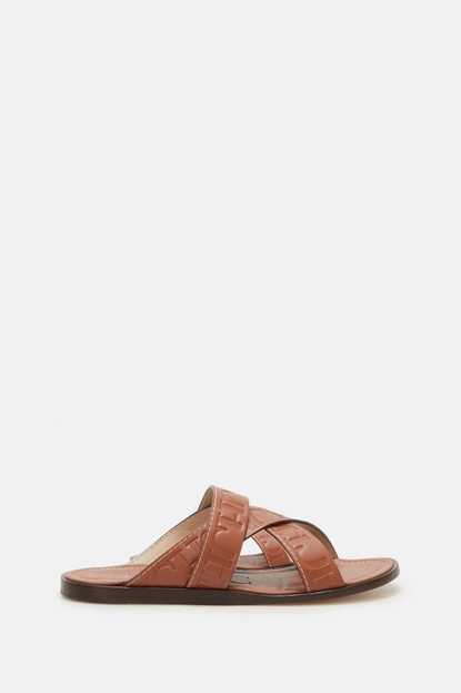 CH leather sandals