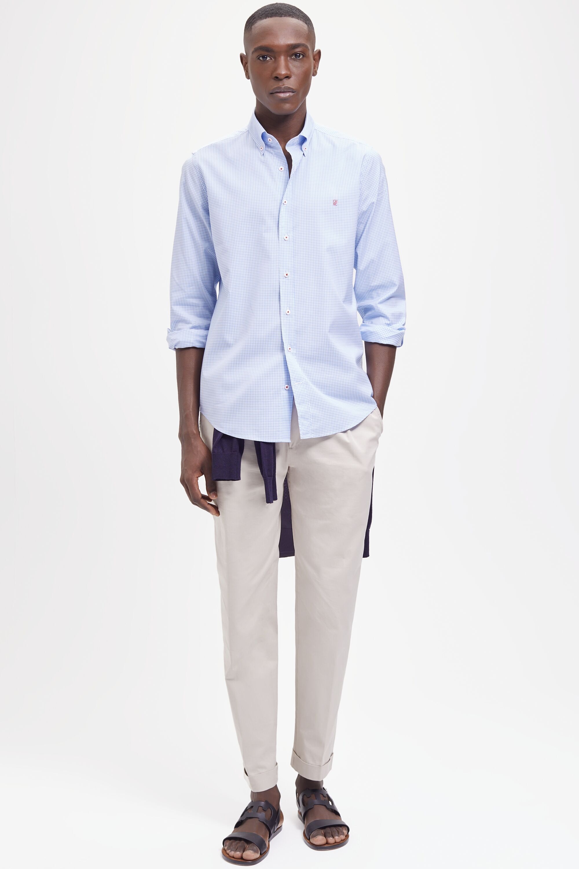 Gingham check shirt