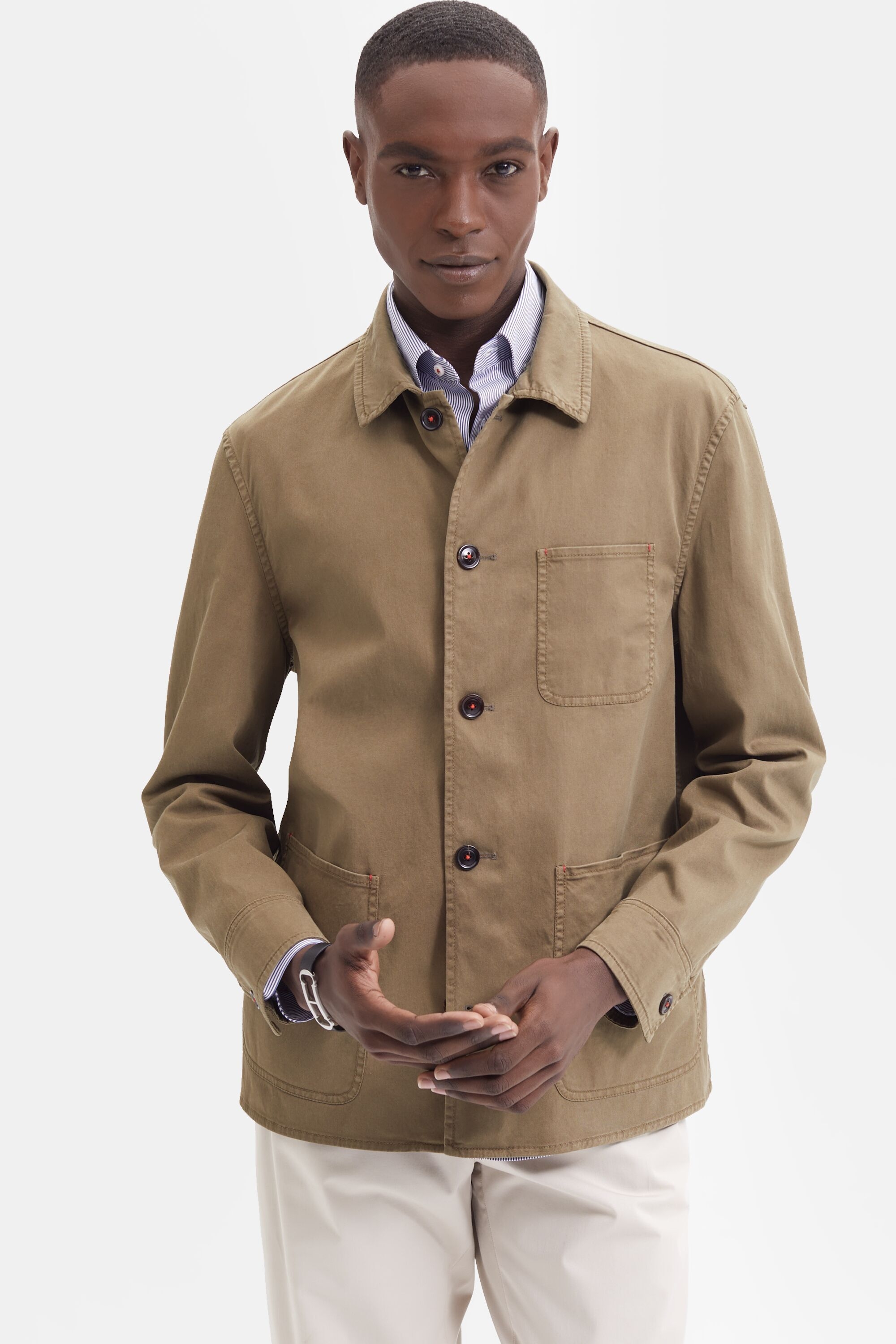 Twill overshirt