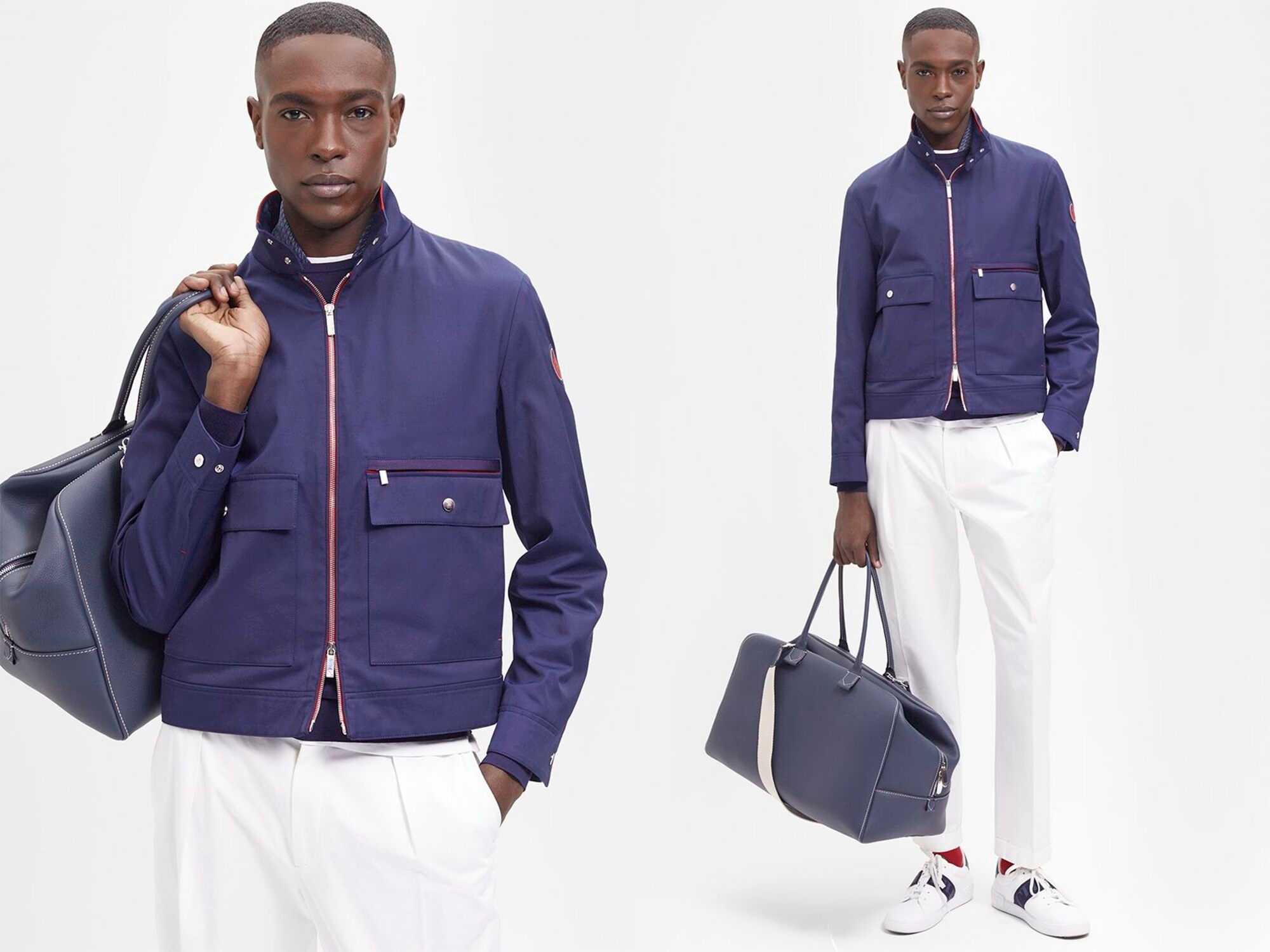 Technical cotton jacket