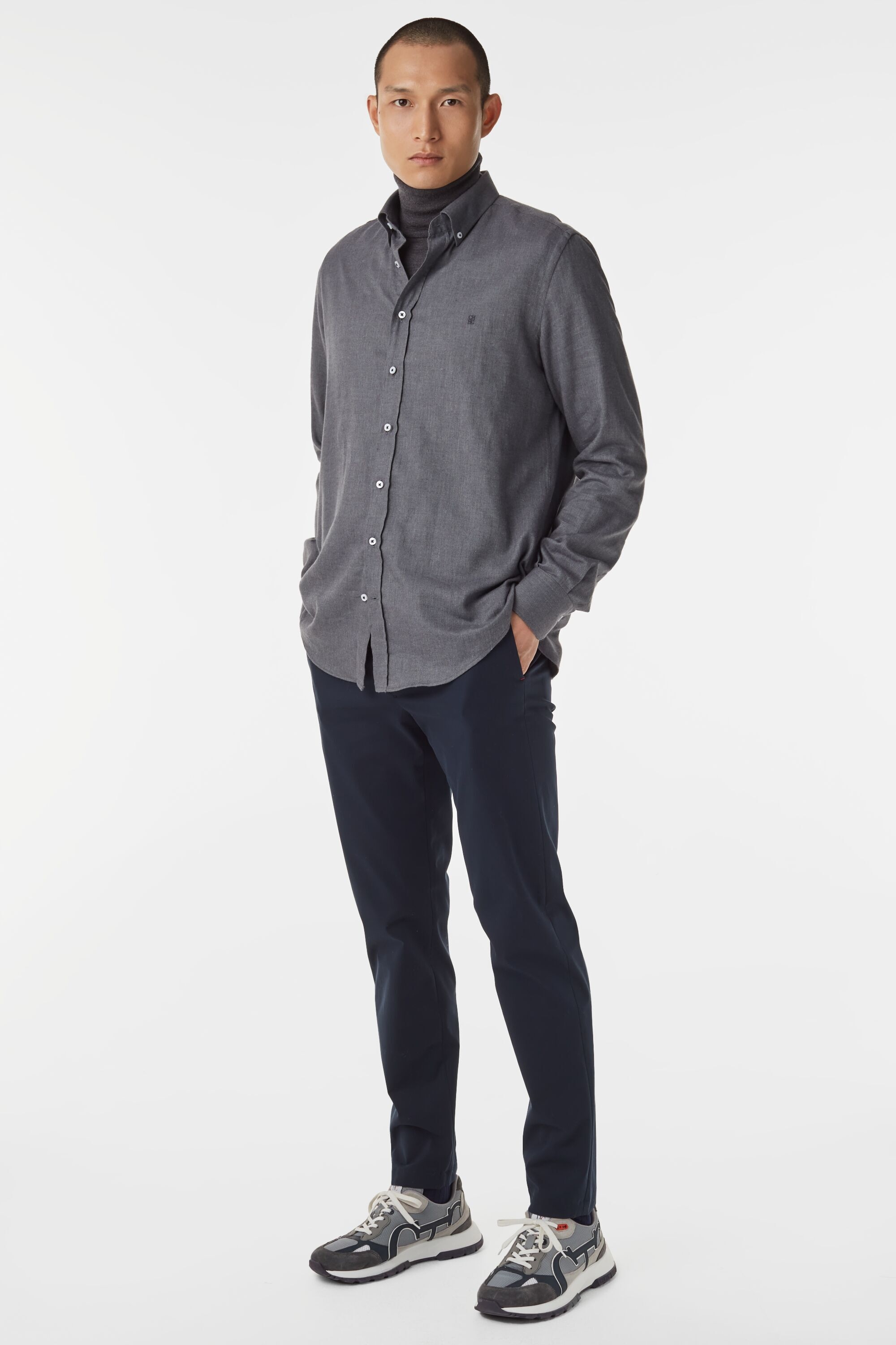 Micro twill relaxed fit chinos