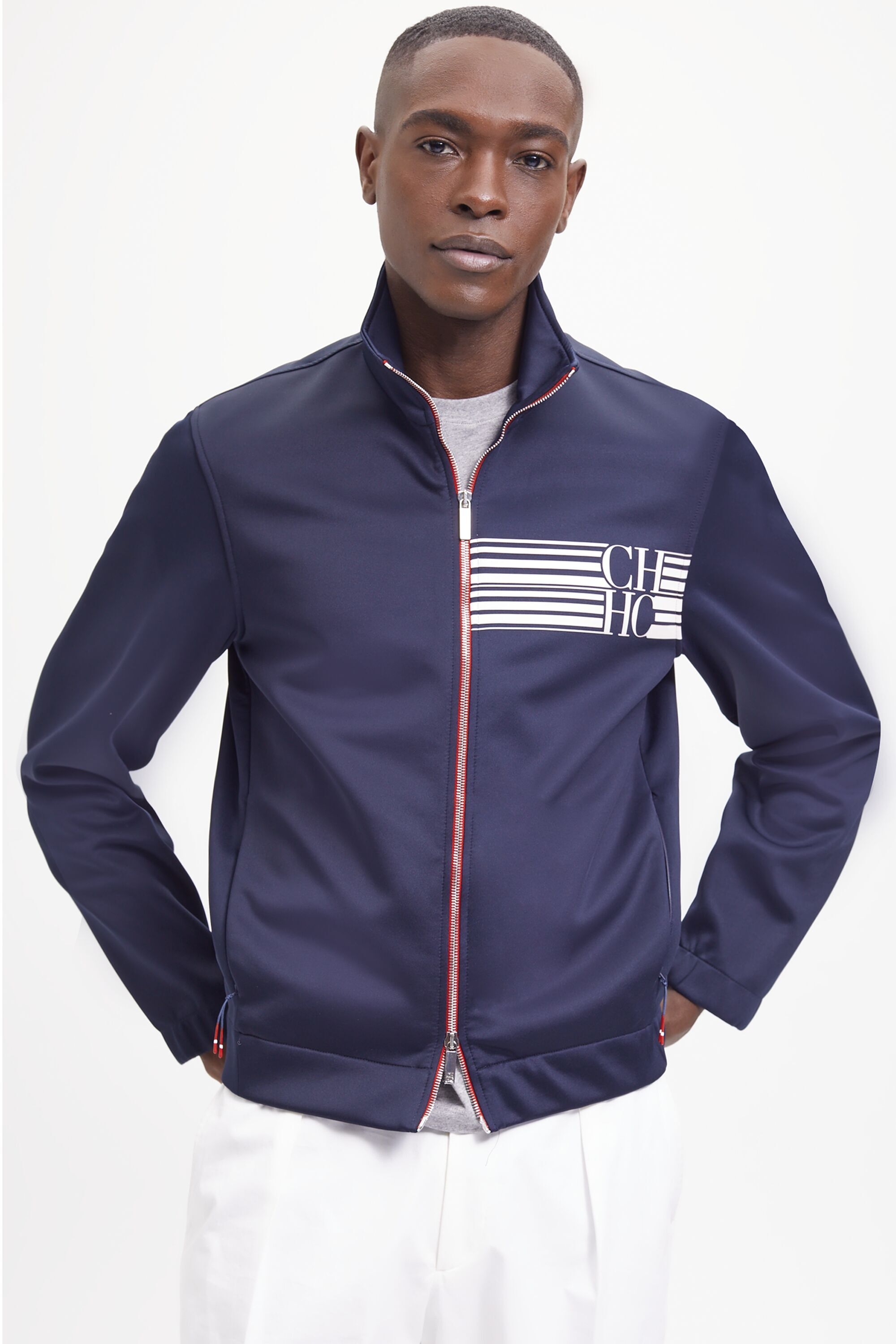 CH printed technical fabric jacket