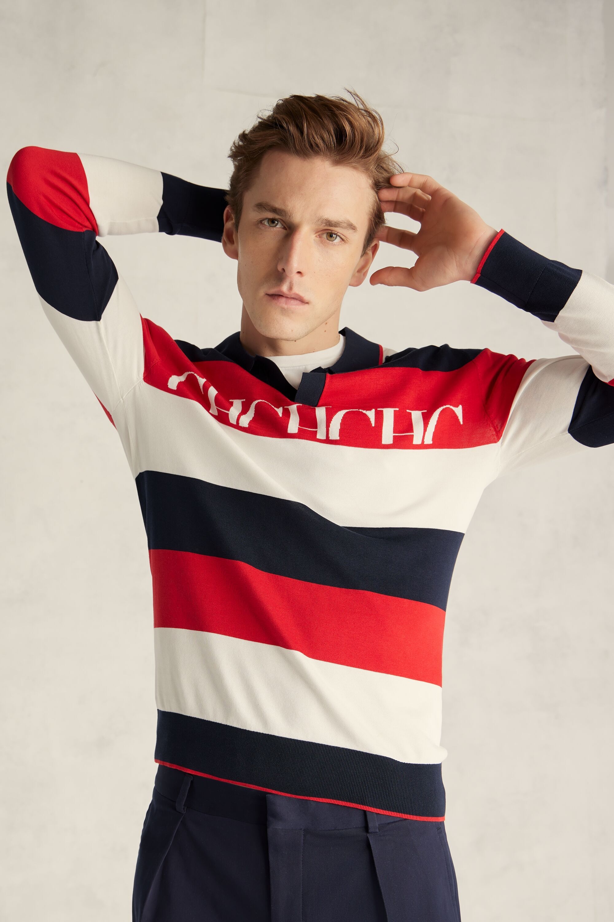 CH striped gassed cotton sweater