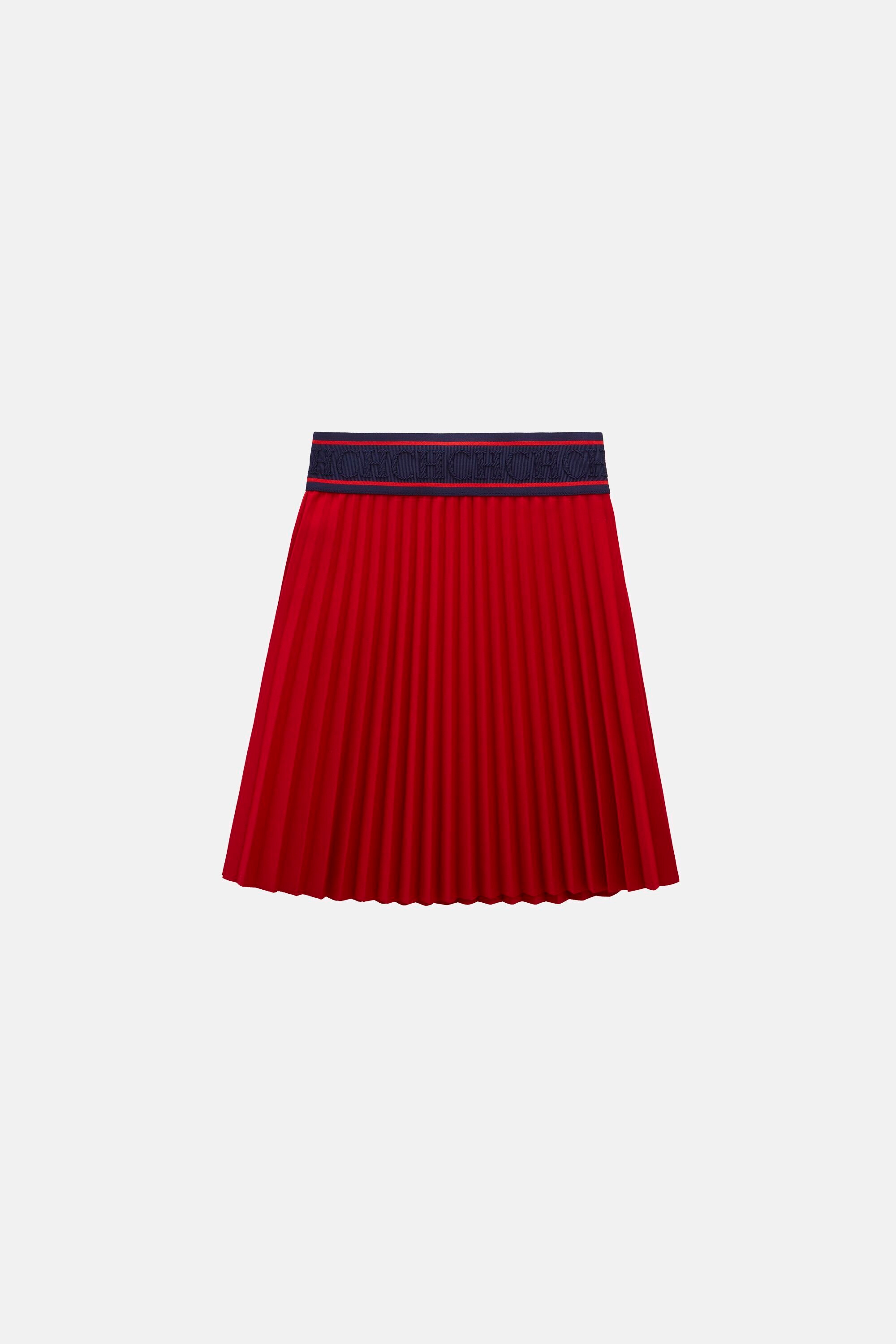 Pleated neoprene skirt