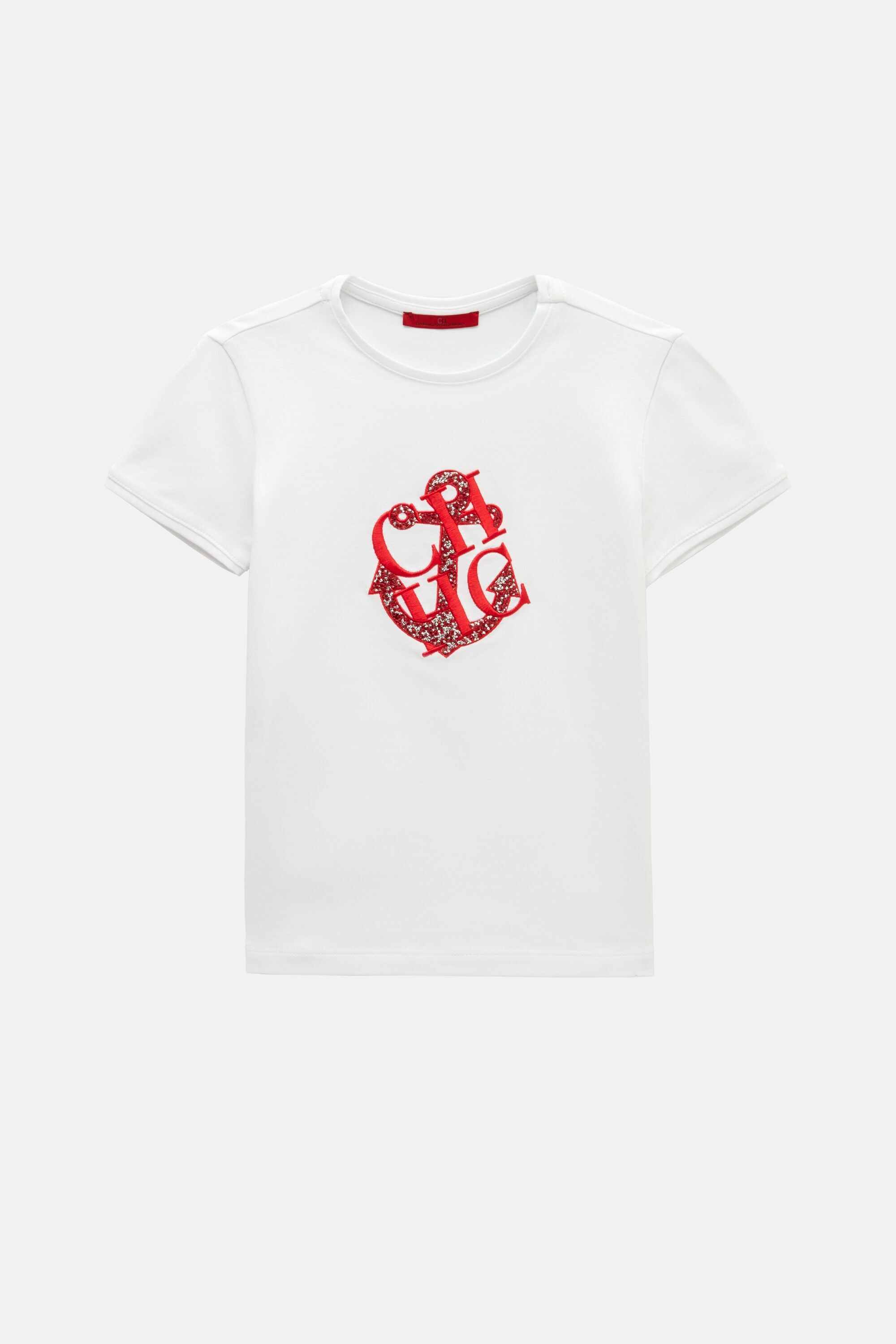 CH t-shirt with crystal-embellished anchor