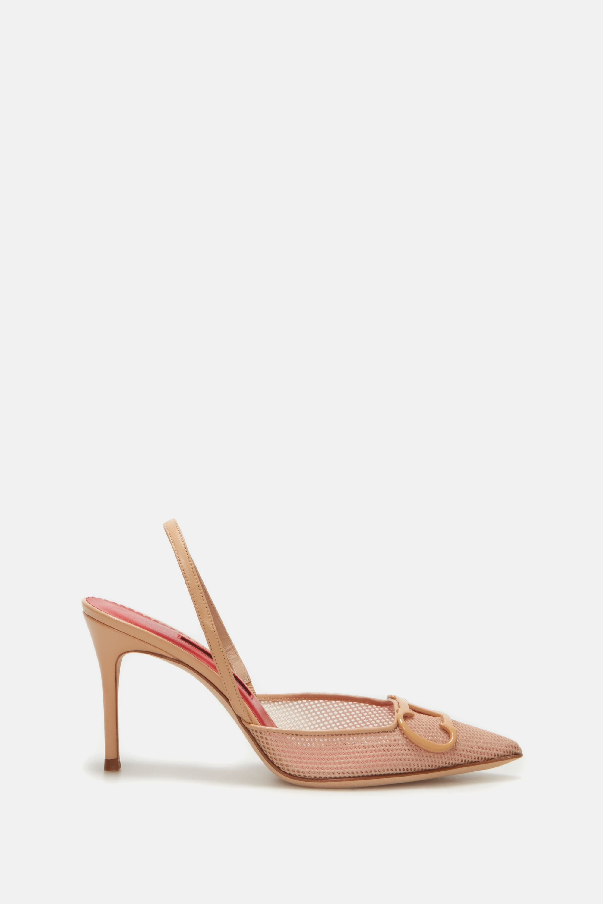 Initials Insignia 80 mesh slingback pumps nude - CH Carolina 