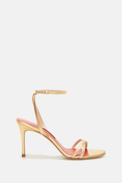 Leather 80 sandals - GOLD