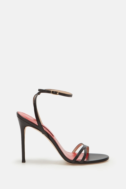 Leather 100 sandals - BLACK