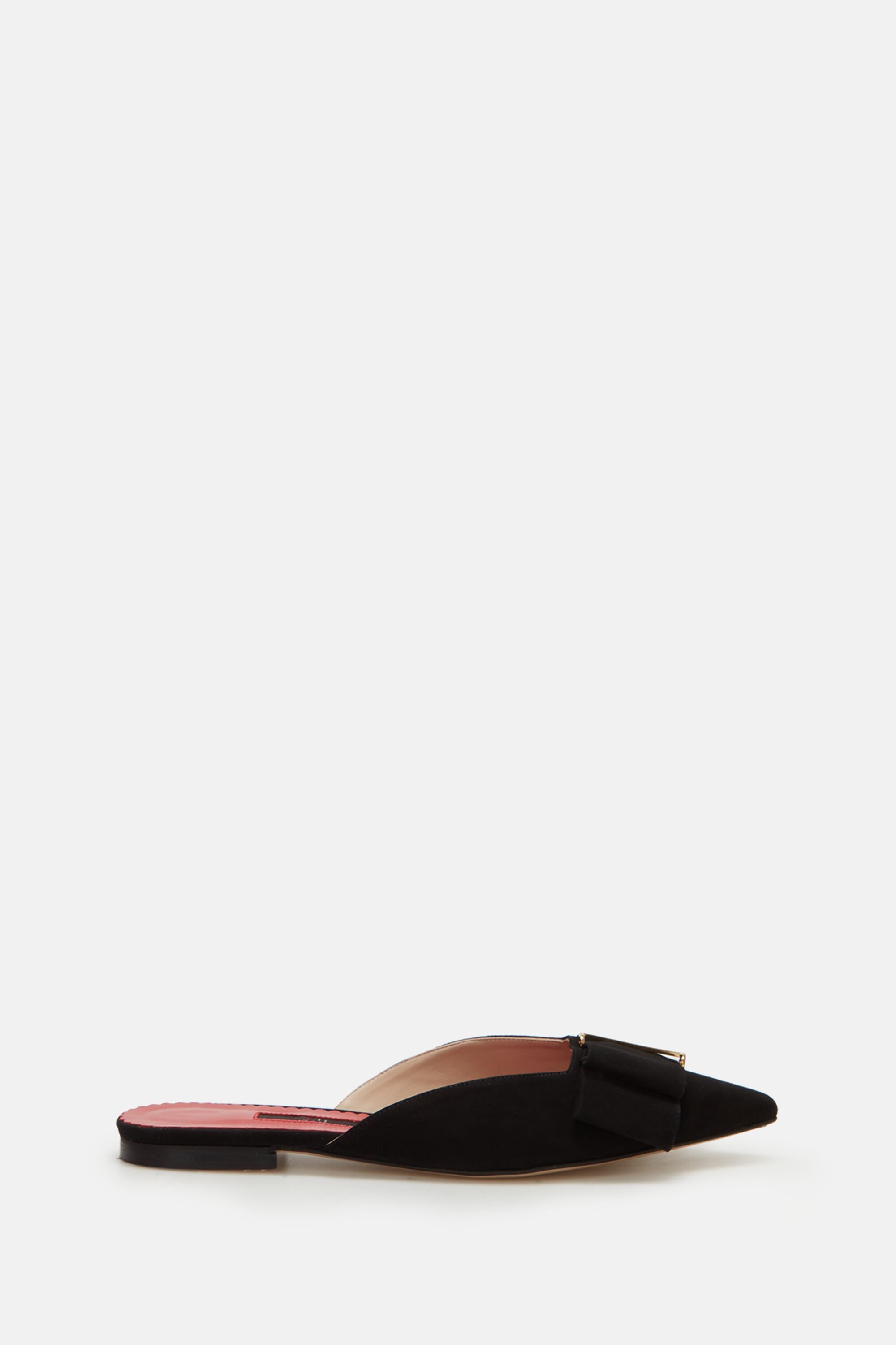 Insignia Bow suede mules