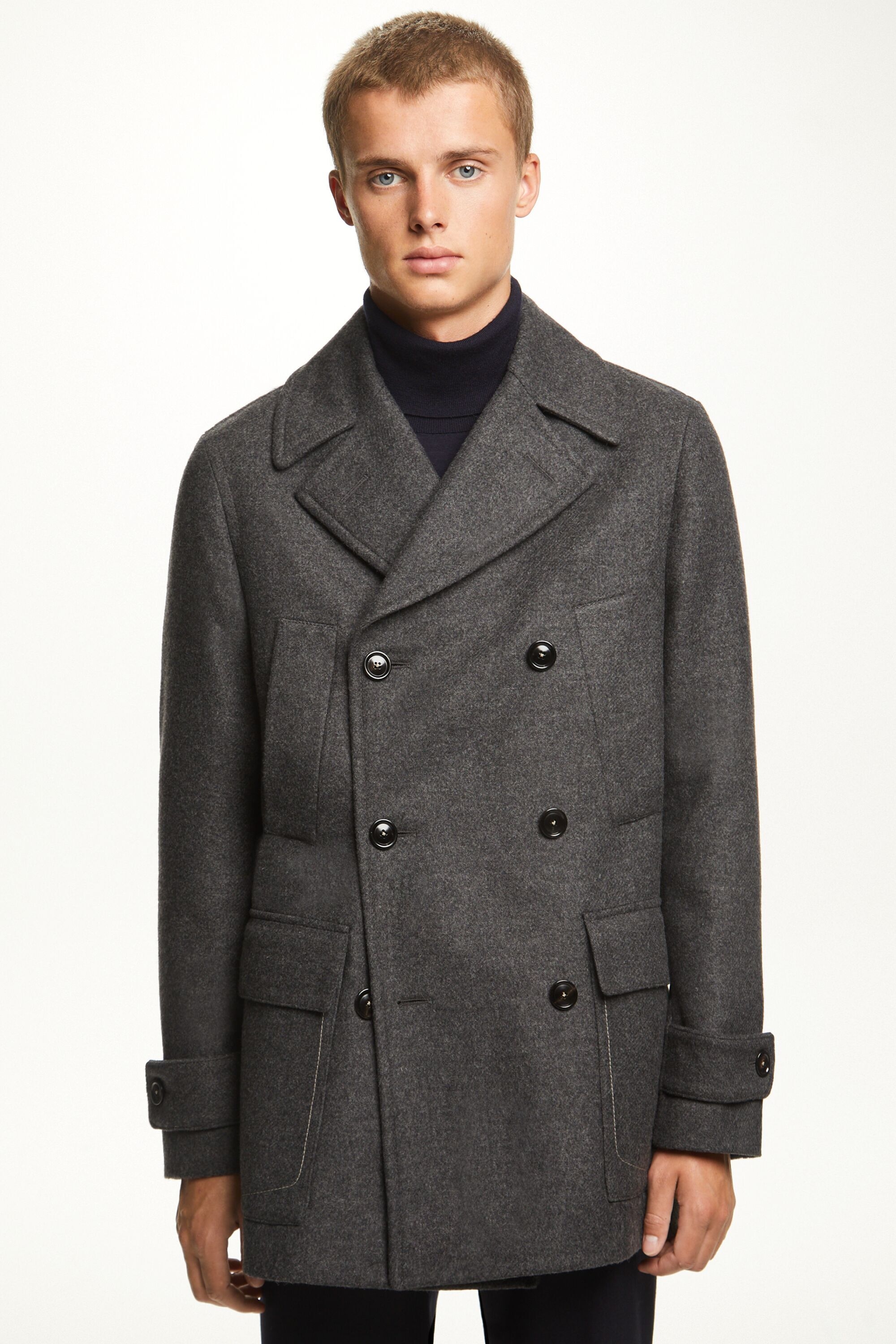 Blasón wool-blend double-breasted coat