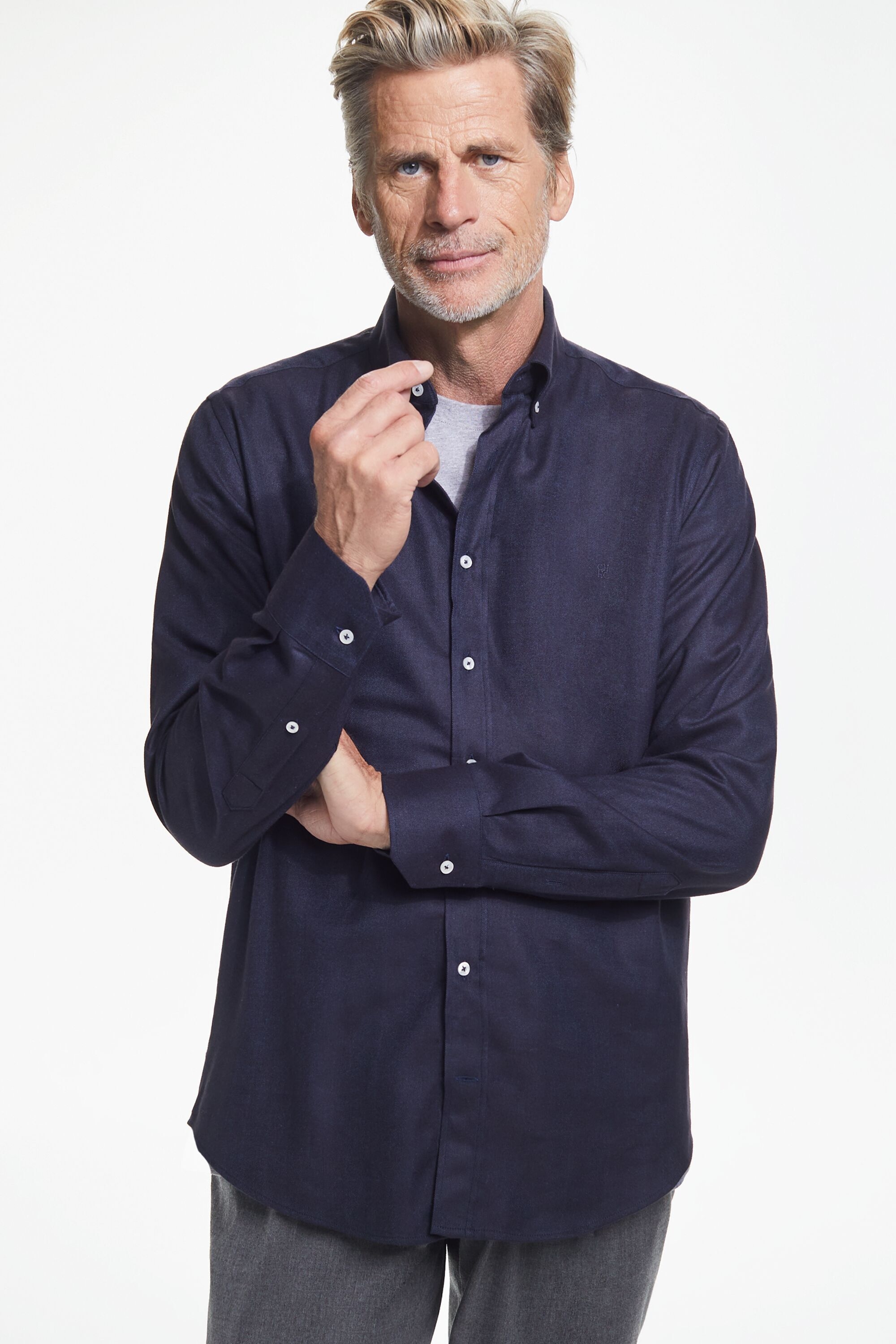 Herringbone flannel shirt