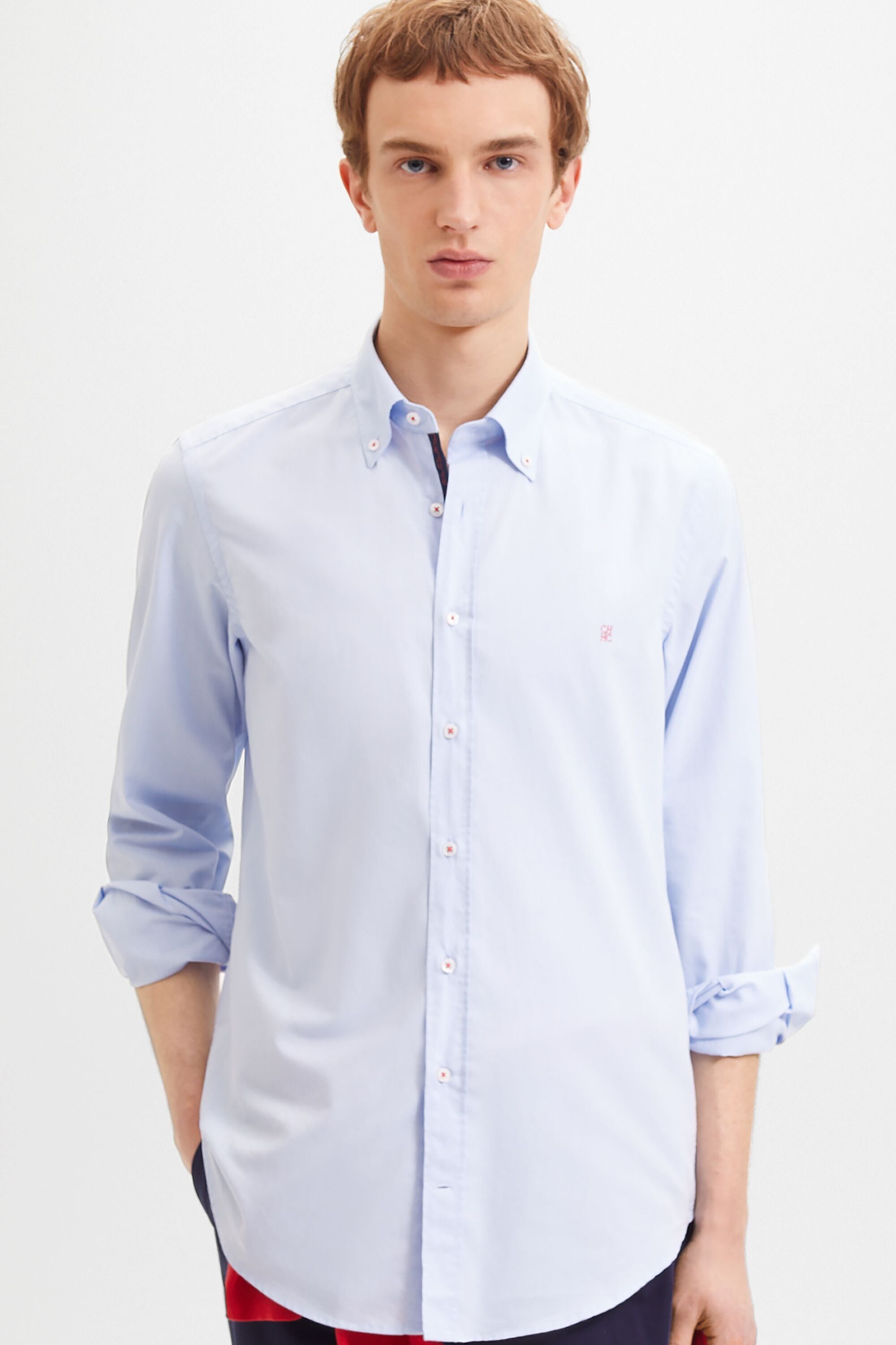 Camisa de Oxford con grosgrain