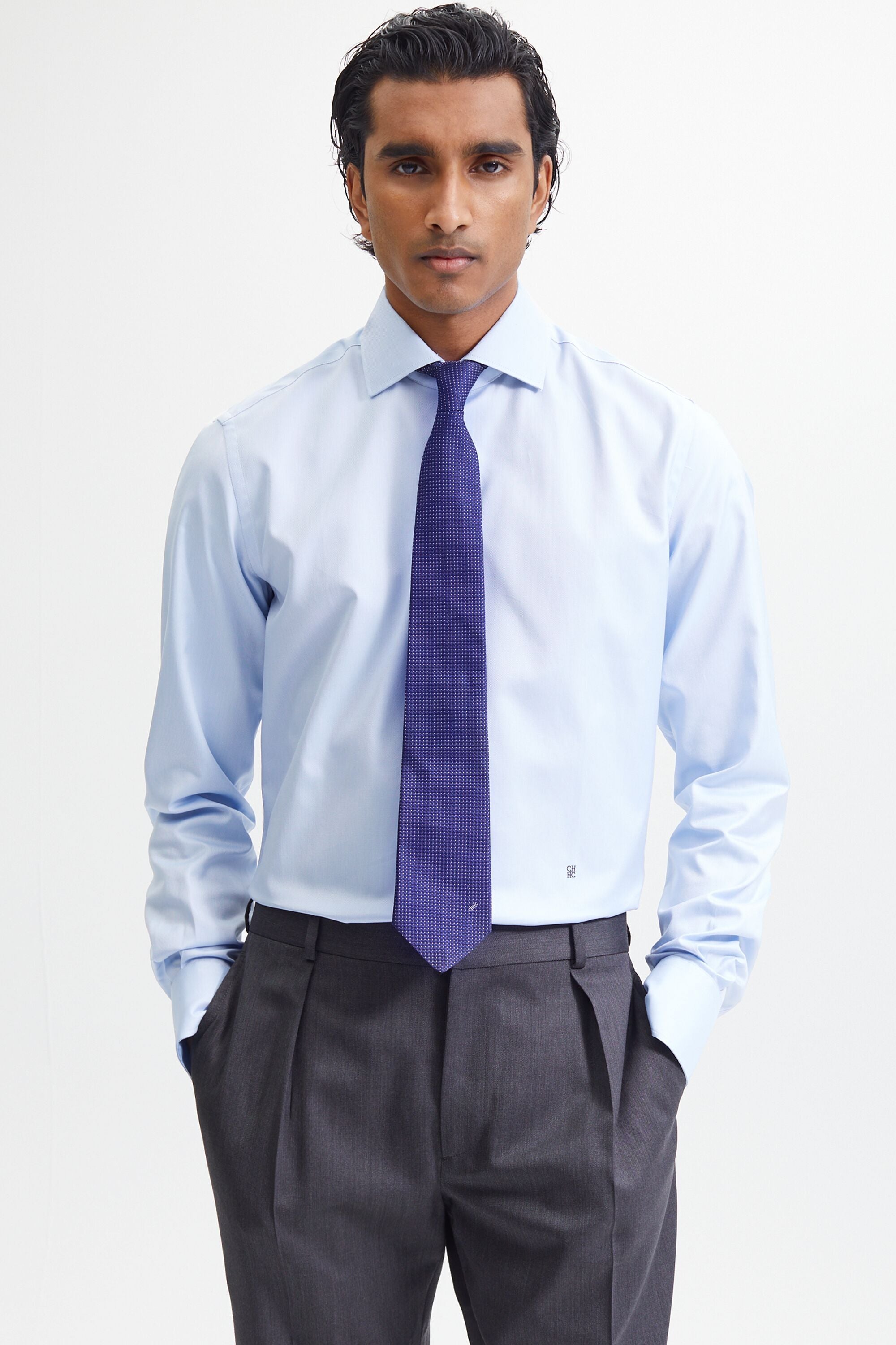Camisa cuello italiano store