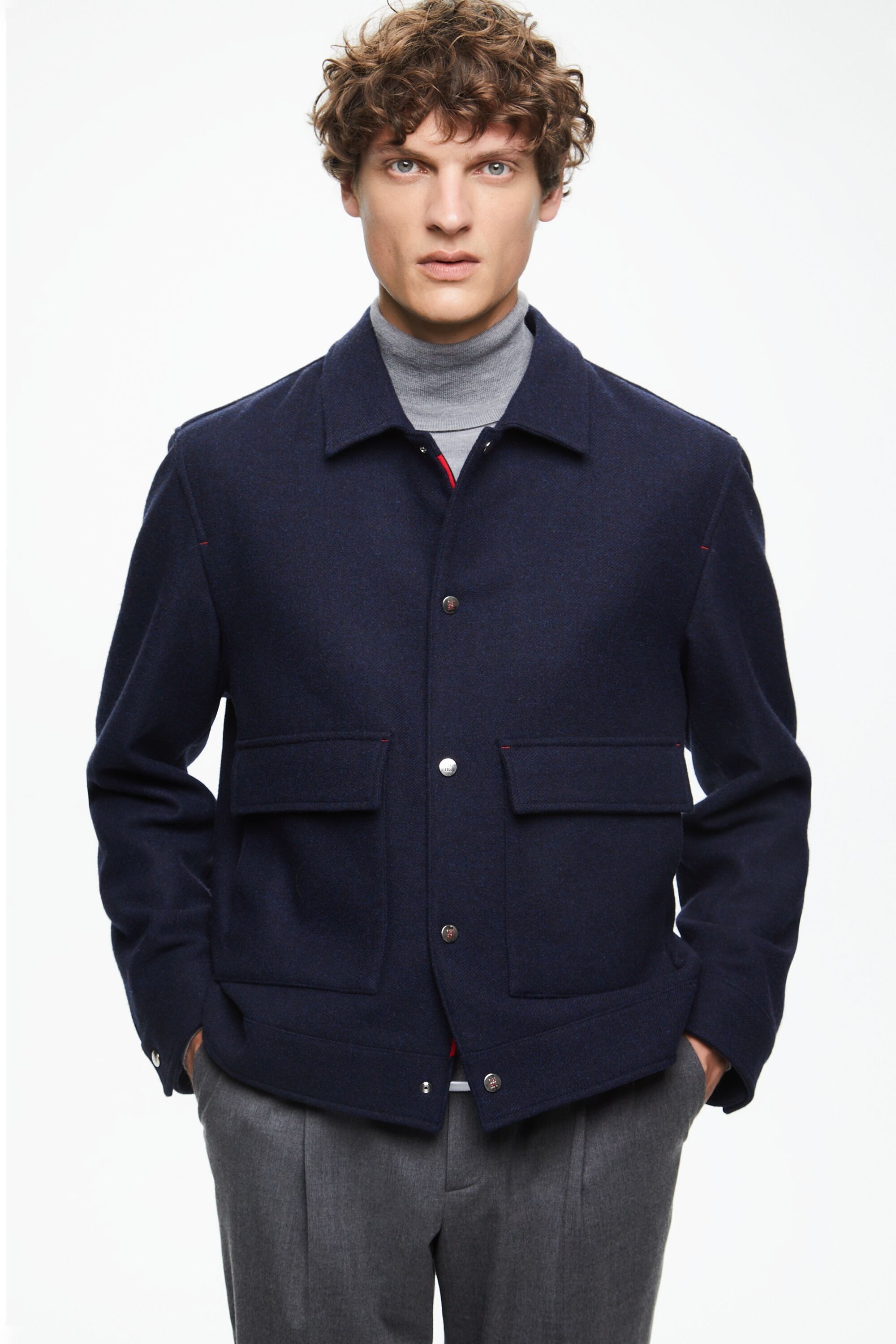 Wool twill jacket navy - CH Carolina Herrera United States