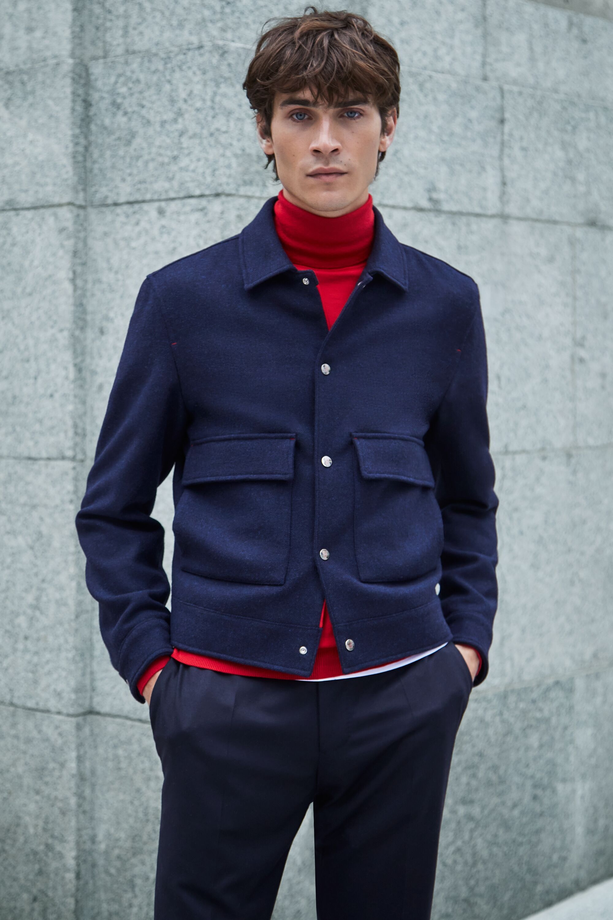 Wool twill jacket