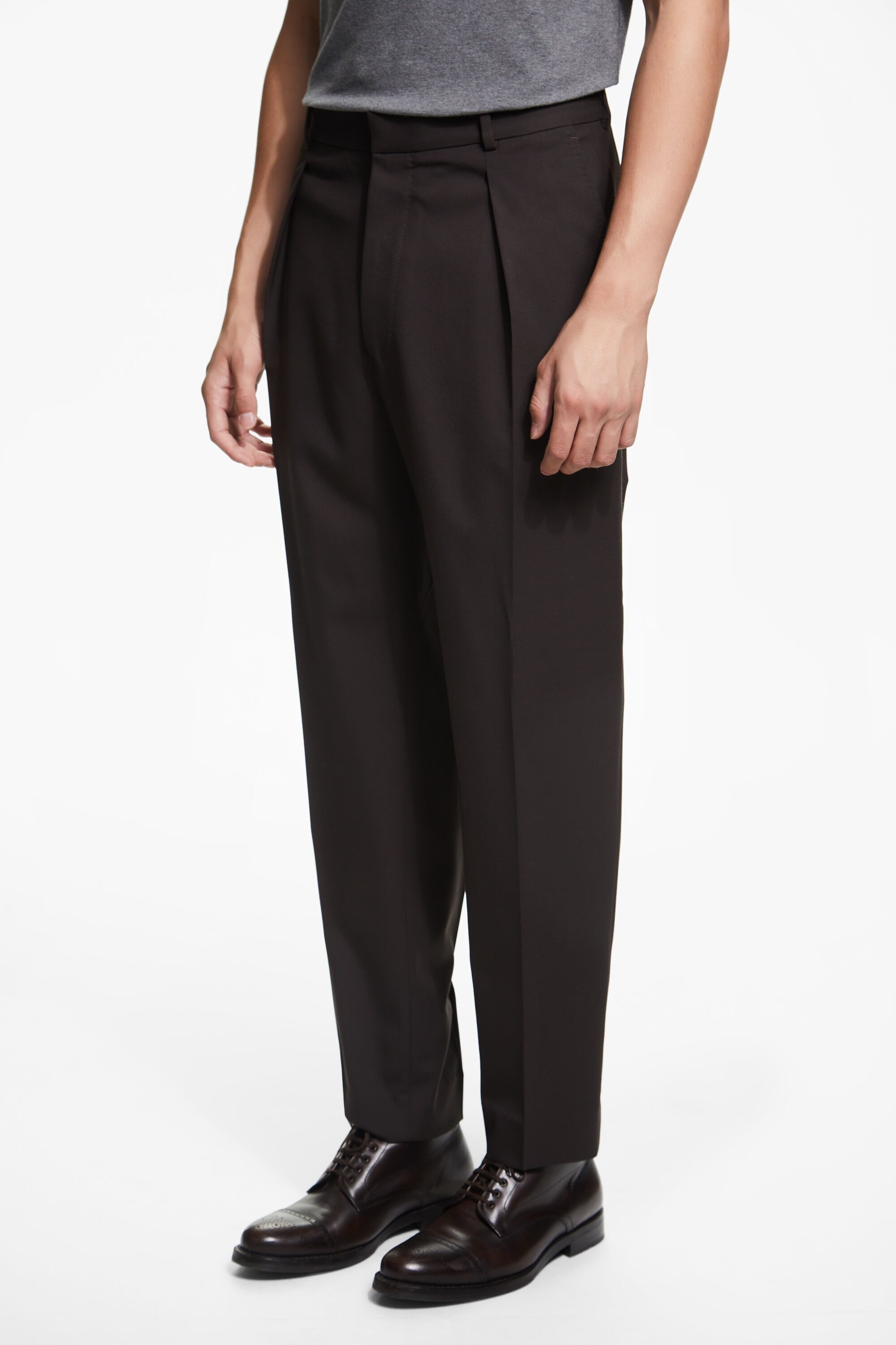 Twill relaxed fit pants