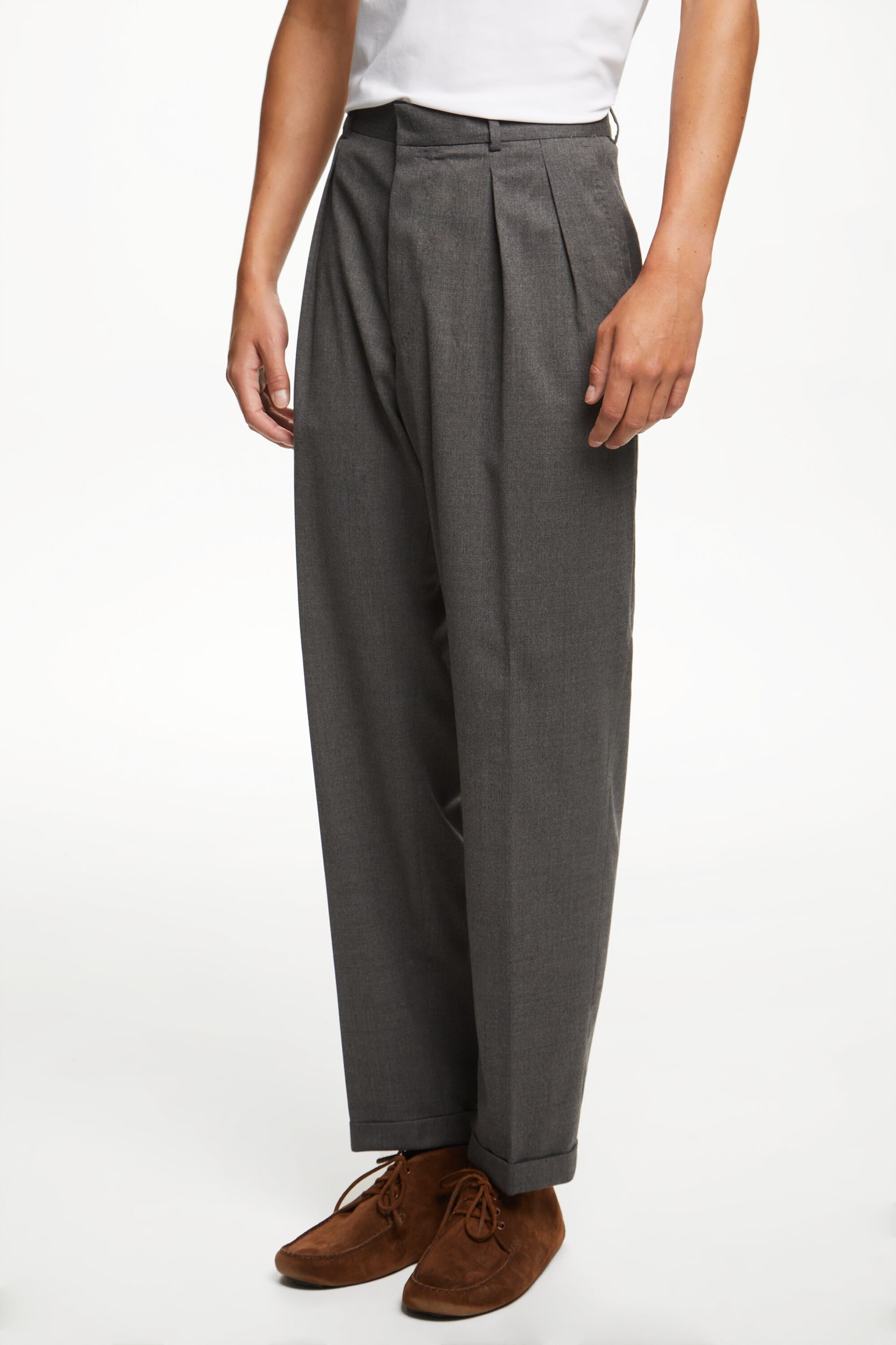Flannel relaxed fit pants
