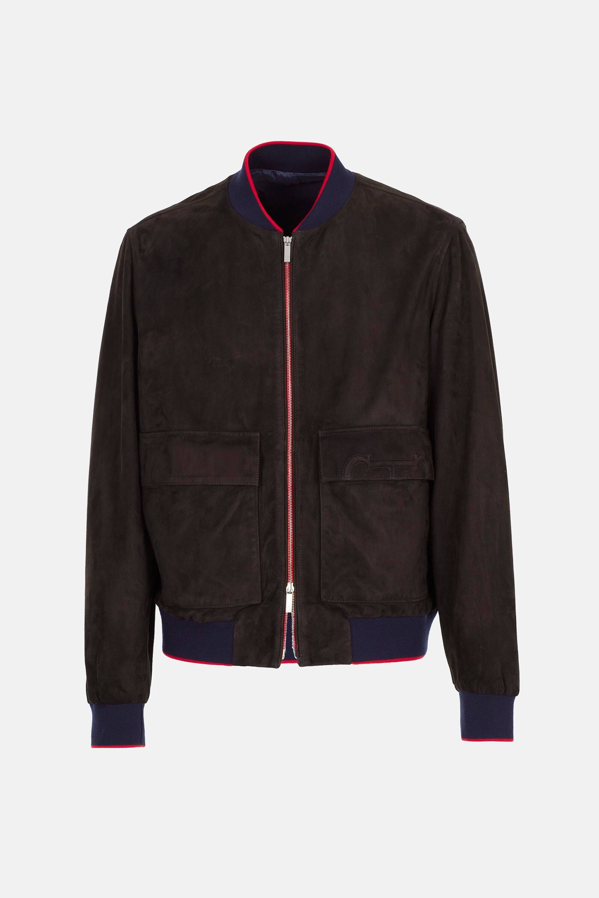 Maroon suede bomber jacket store