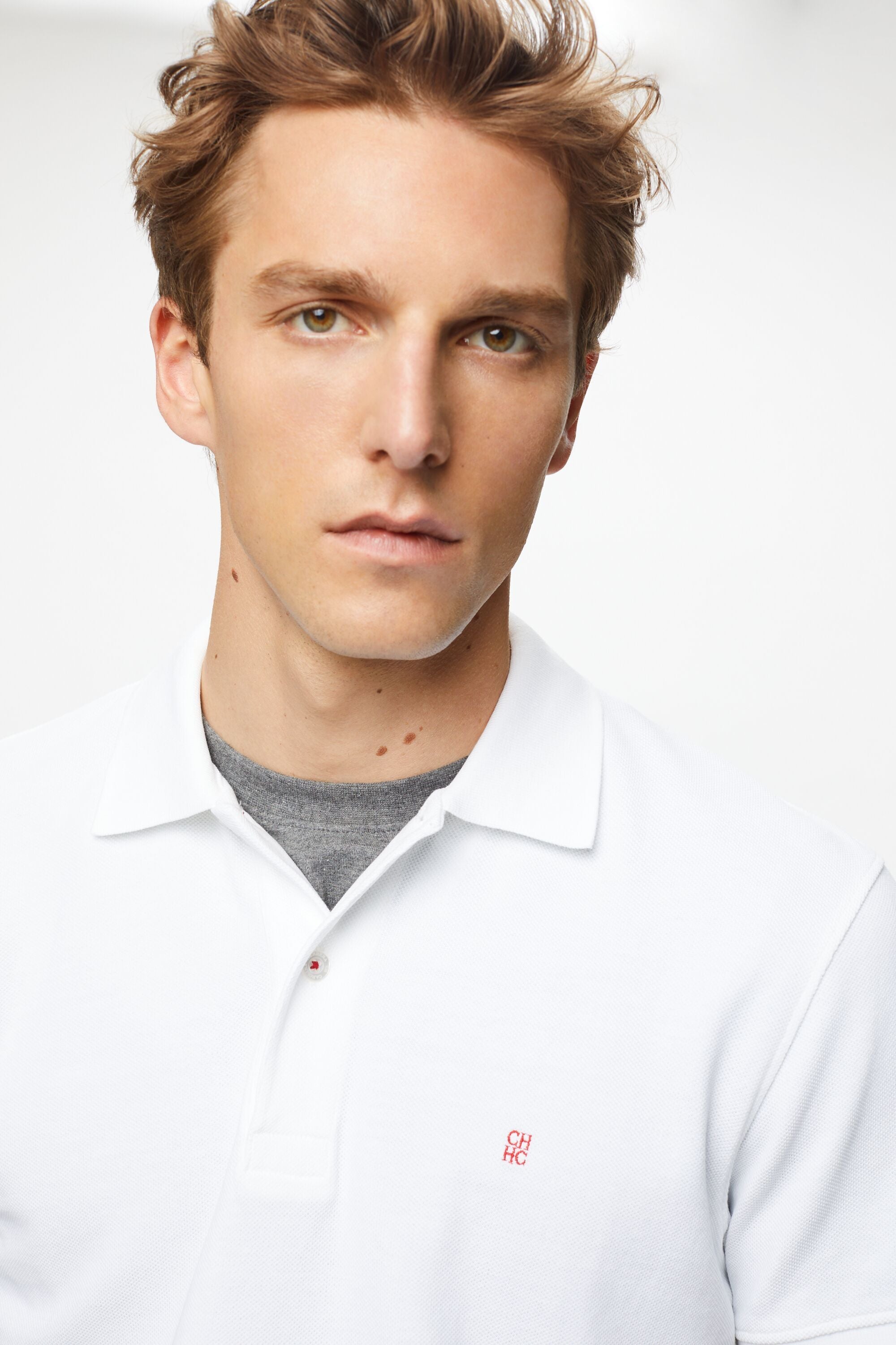 Piqu polo shirt white CH Carolina Herrera Luxembourg