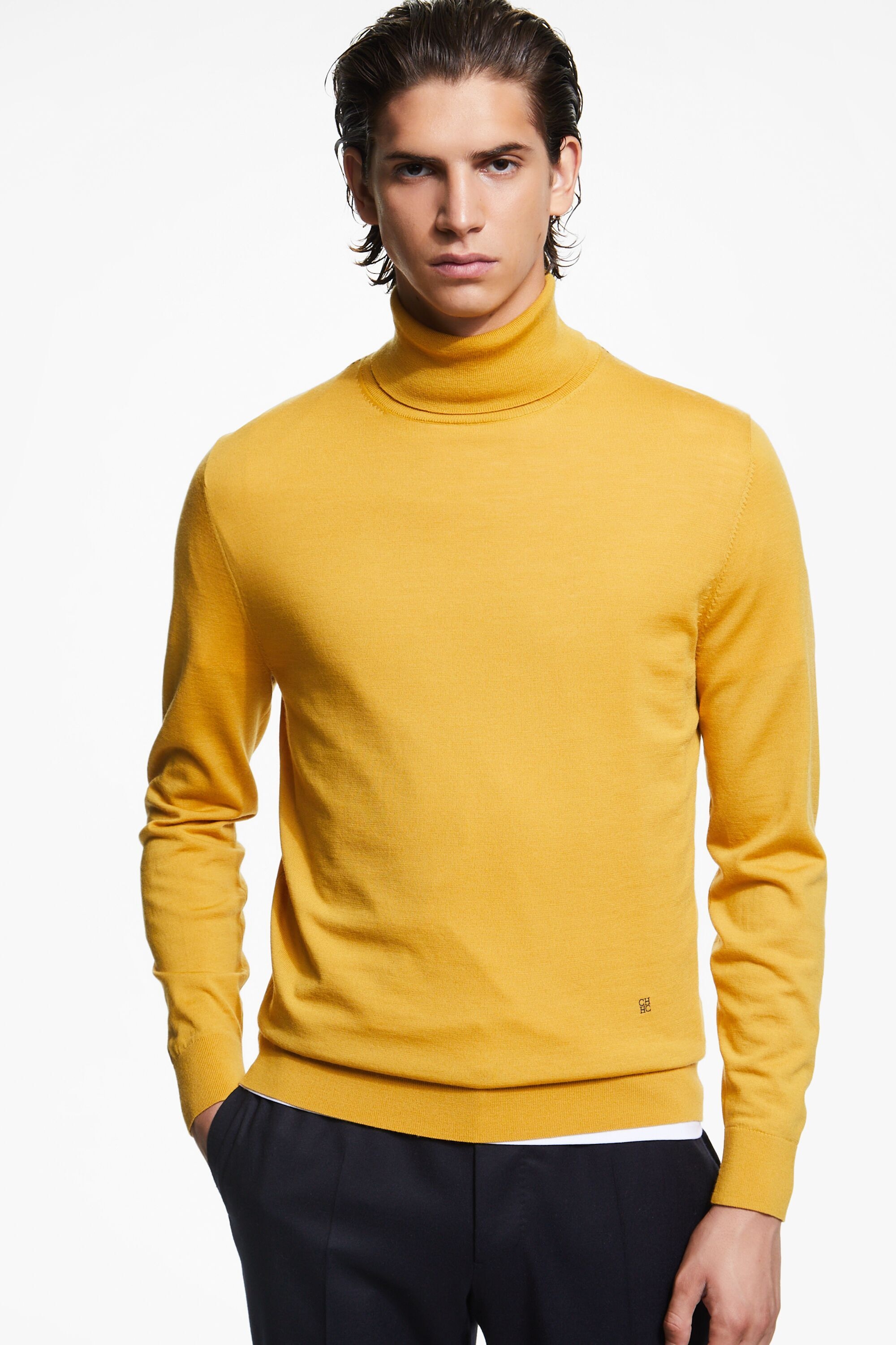 Merino wool turtleneck sweater