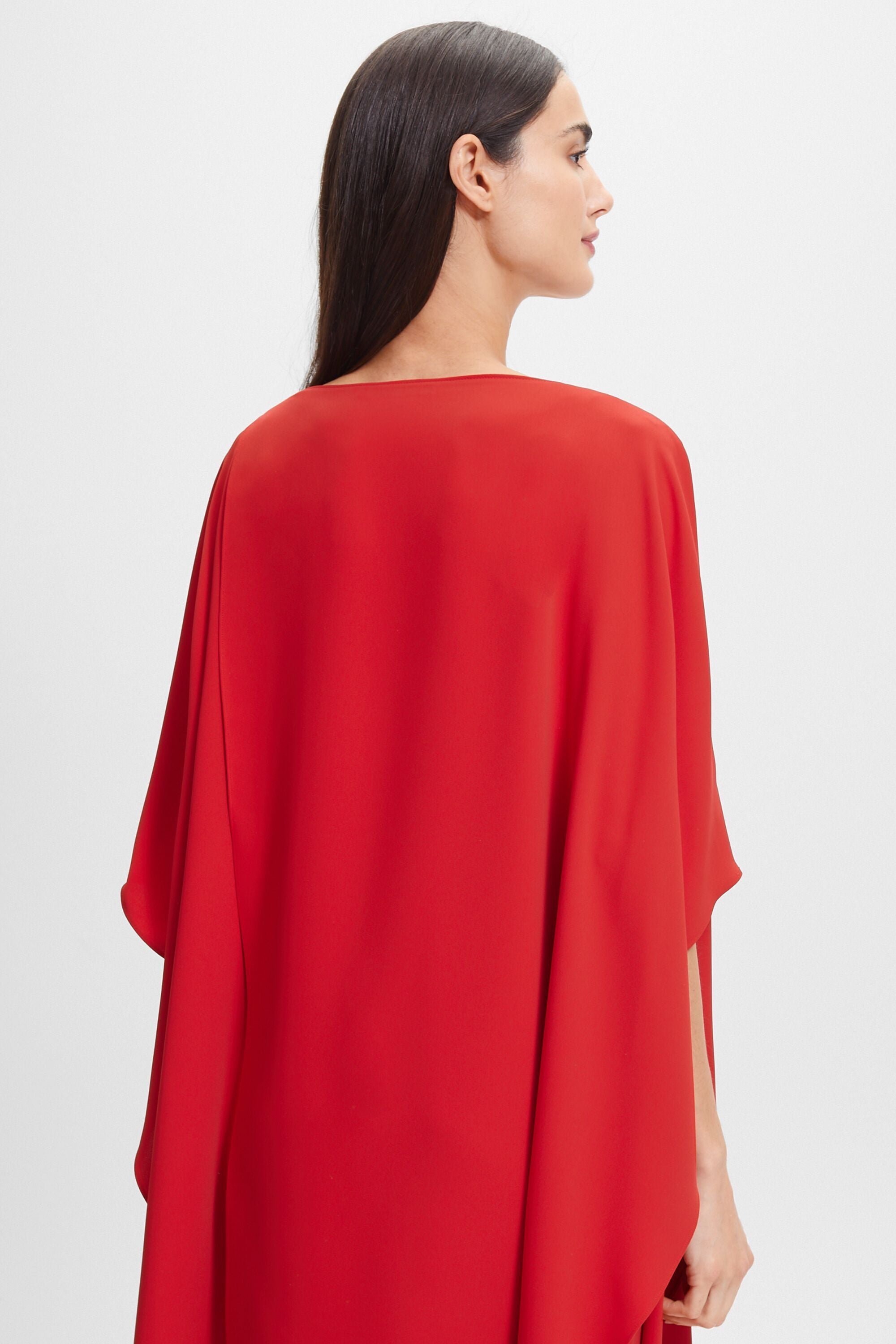 Crepe oversized wrap top red - CH Carolina Herrera United States