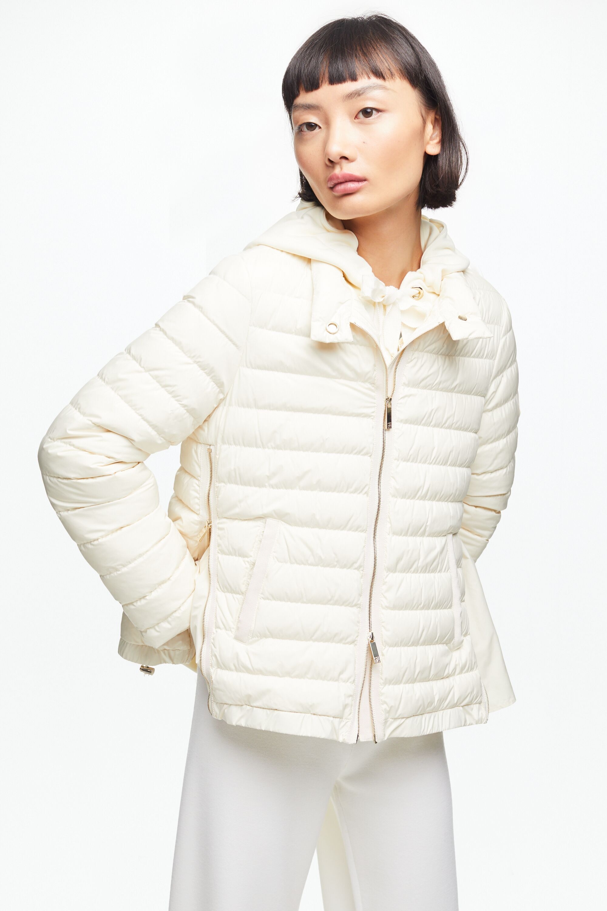 Duck down quilted jacket