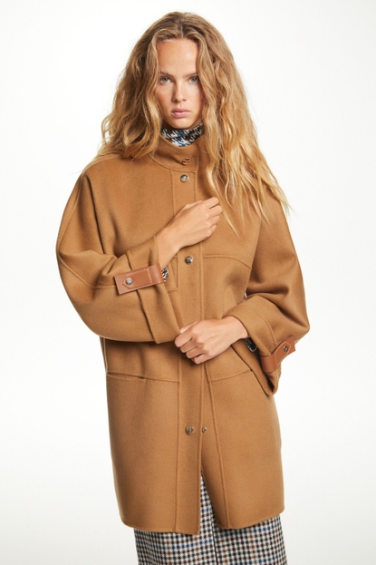 Blasón wool cocoon coat