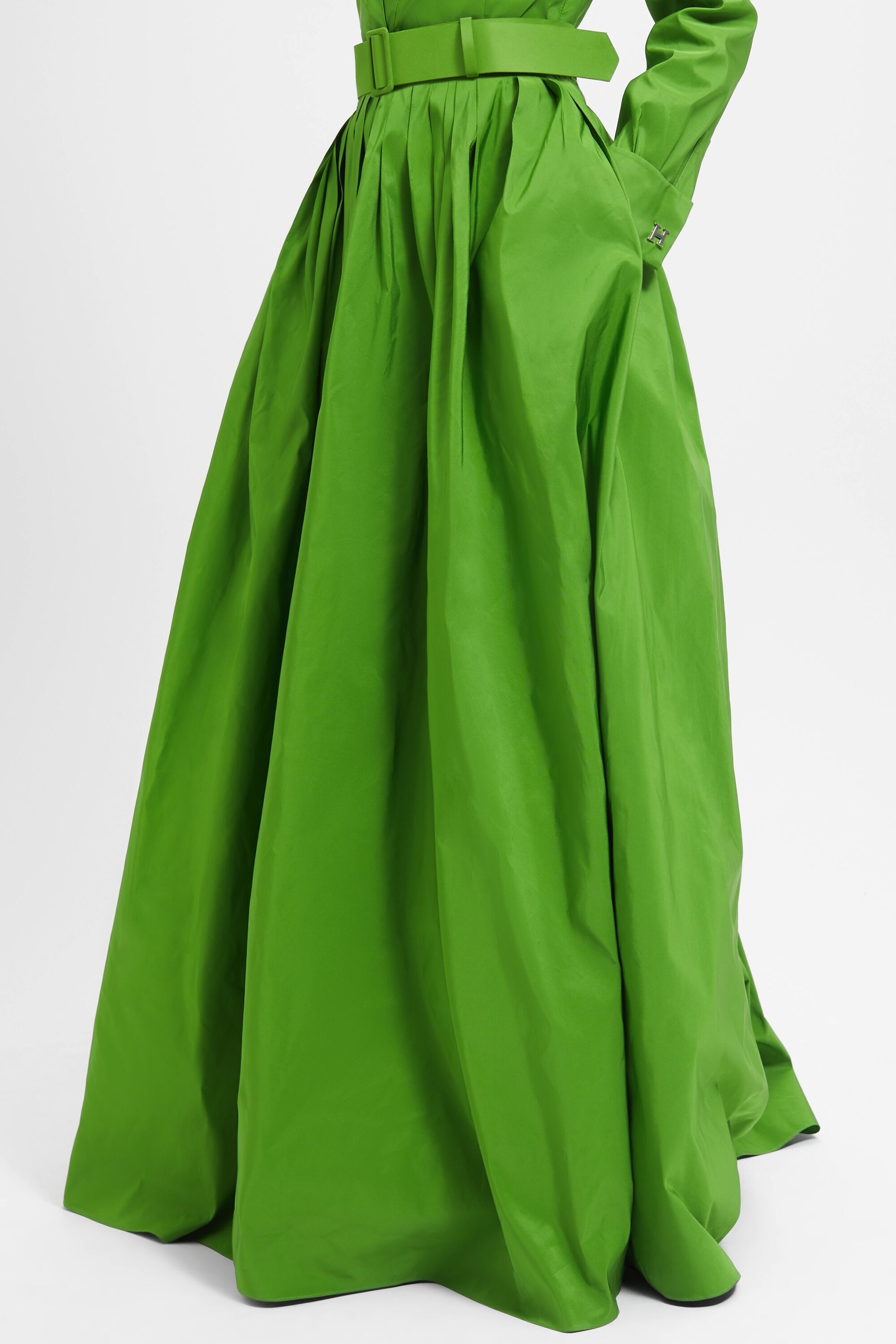 Flared taffeta maxi skirt green - CH Carolina Herrera United States