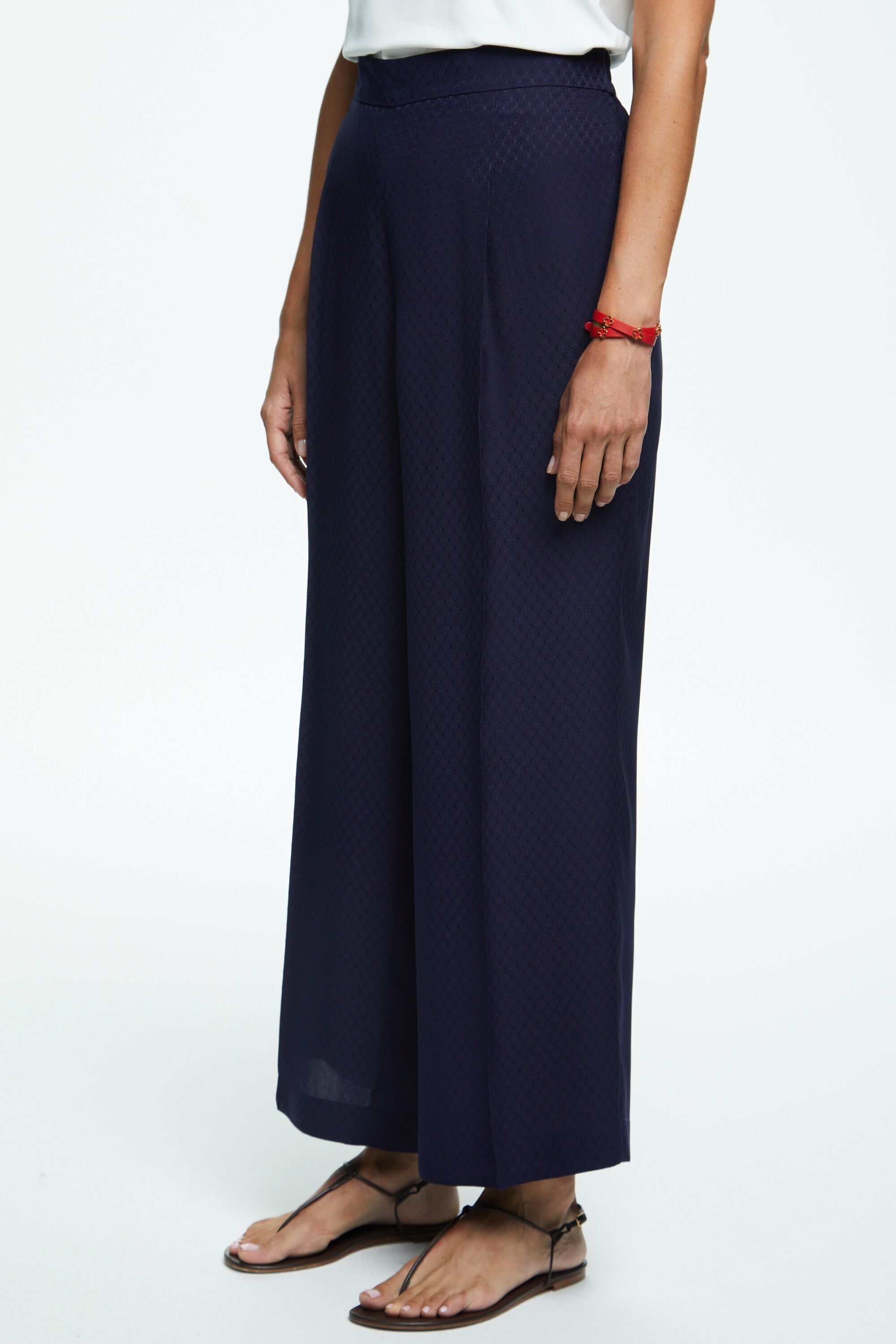 Rosetta Insignia jacquard straight-leg pants