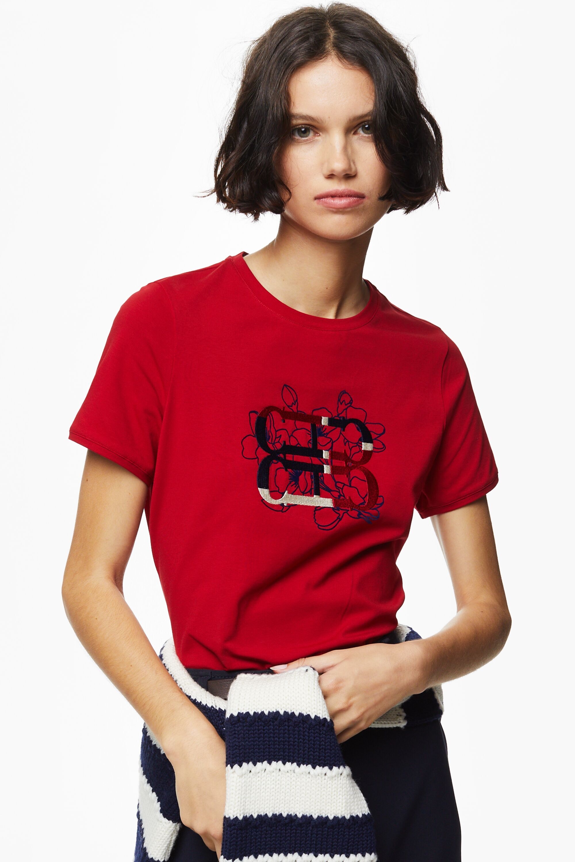 Initials Insignia embroidered T-shirt