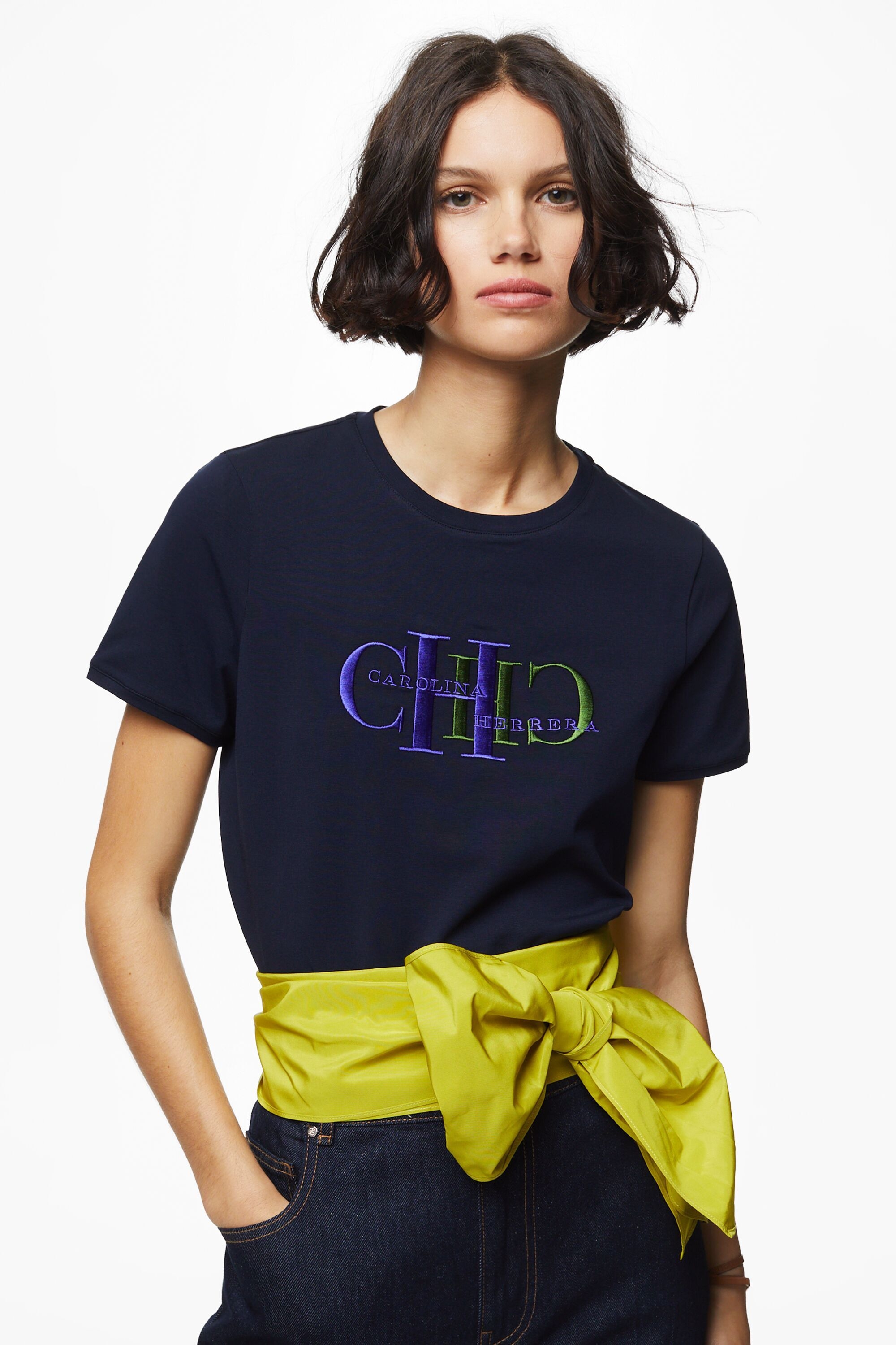 CH embroidered T-shirt