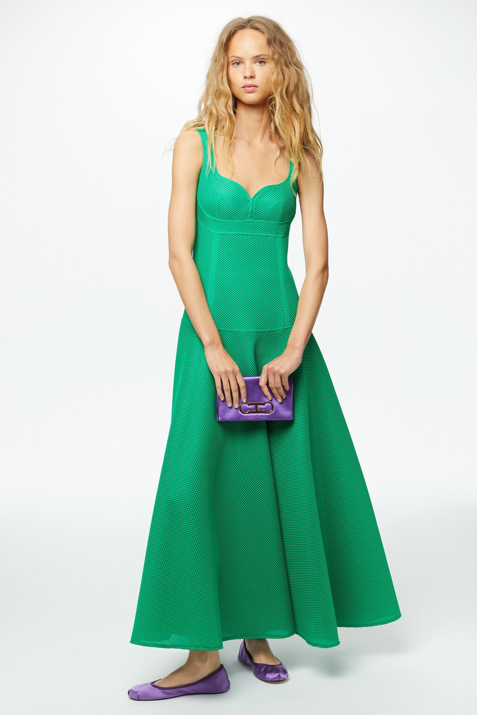 Fitted neoprene dress green - CH Carolina Herrera United States