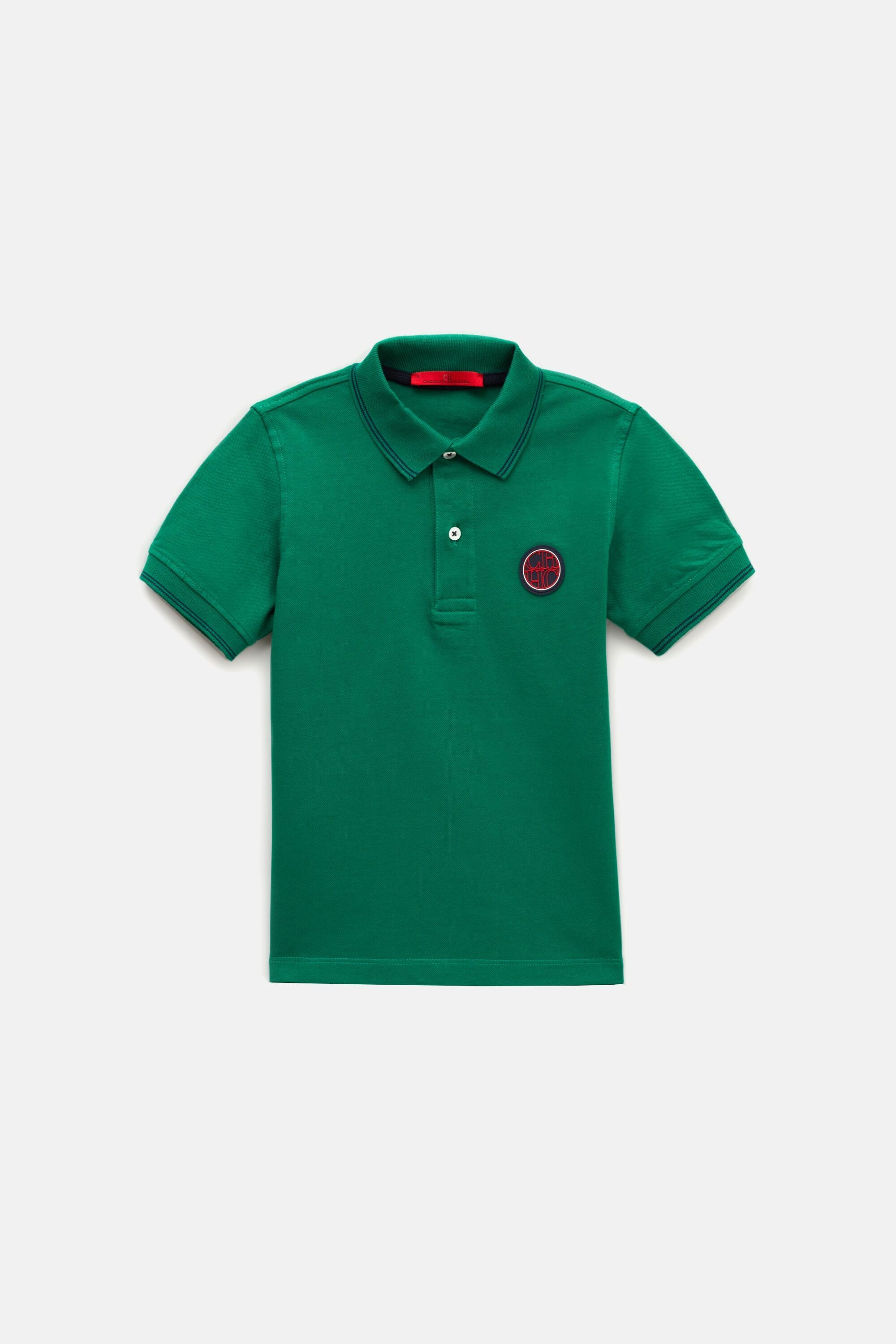 Lacoste Polo Shirt in Navy - classic two button cotton pique, short sleeve