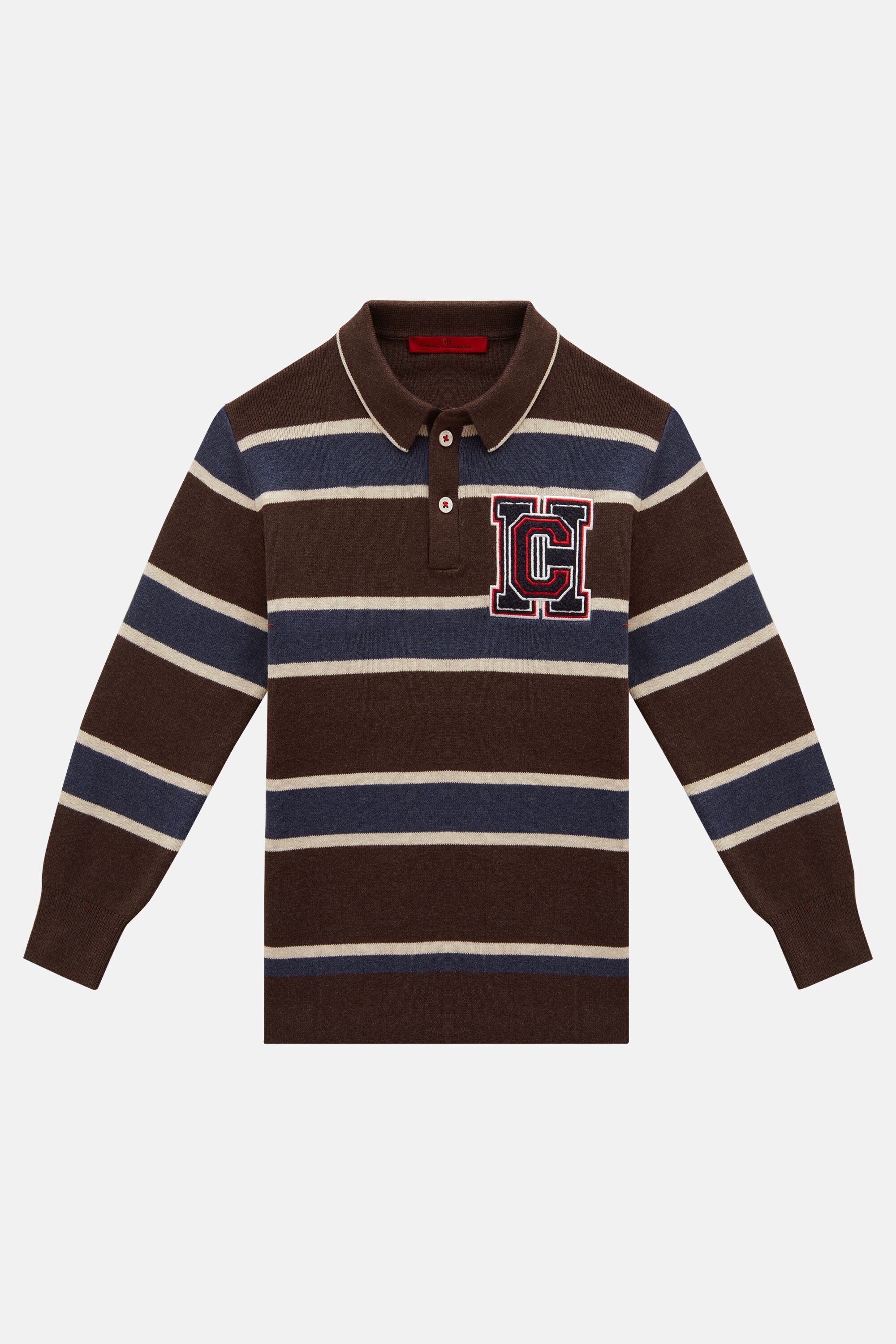 Varsity CH striped polo shirt