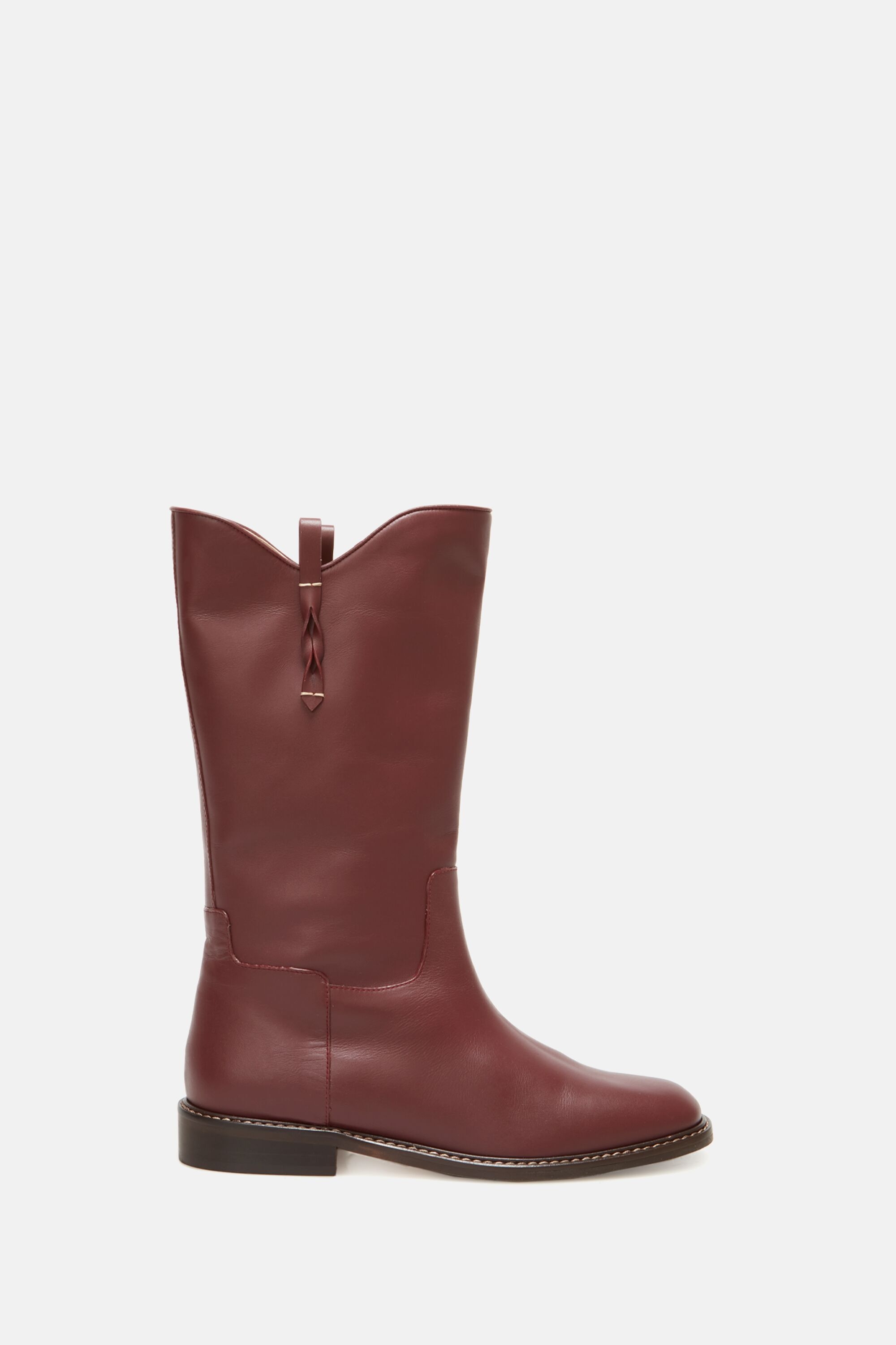 Fusta Leather flat boots
